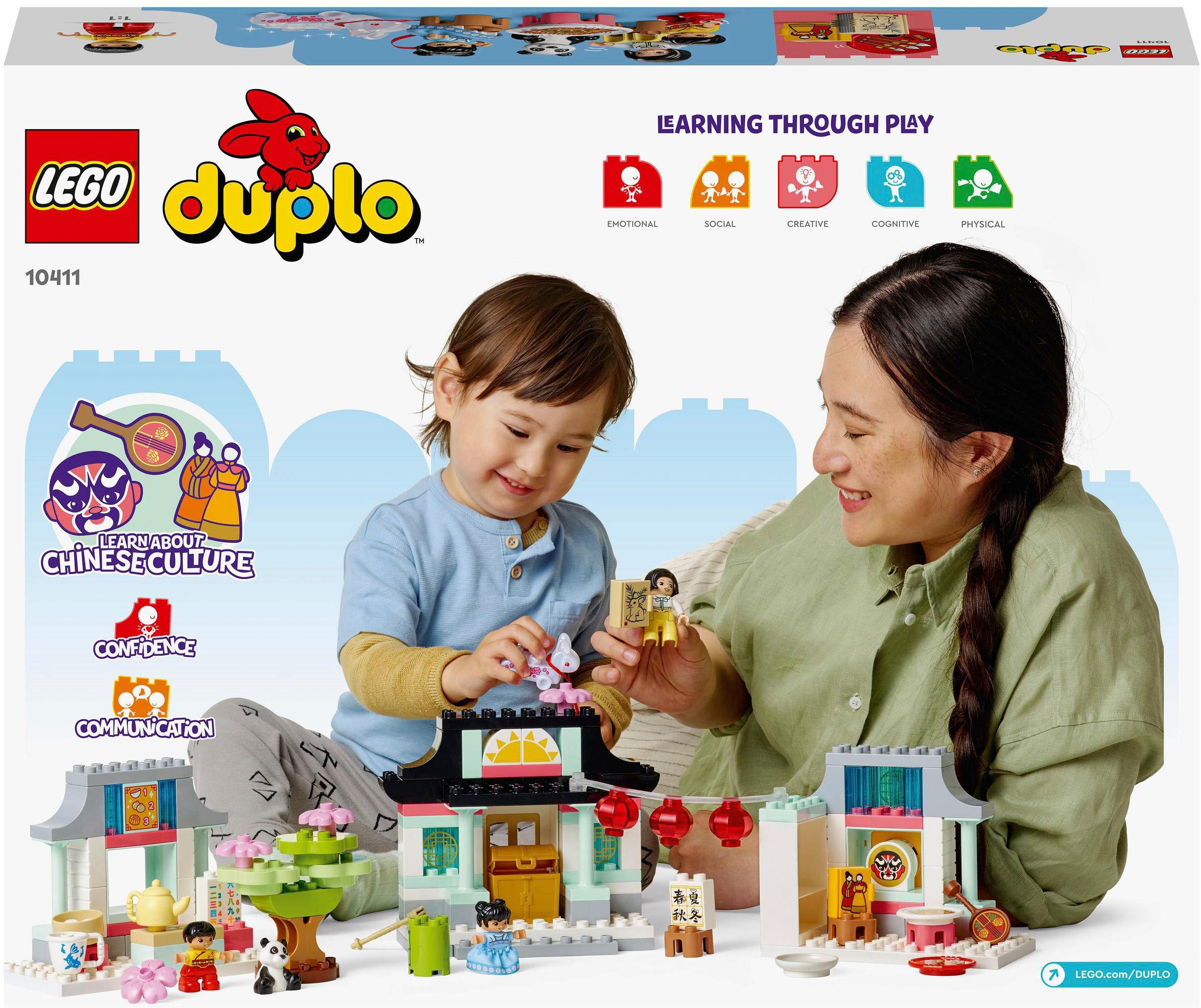LEGO® Konstruktionsspielsteine »Lerne etwas über die chinesische Kultur (10411), LEGO® DUPLO Town«, (124 St.), Made in Europe
