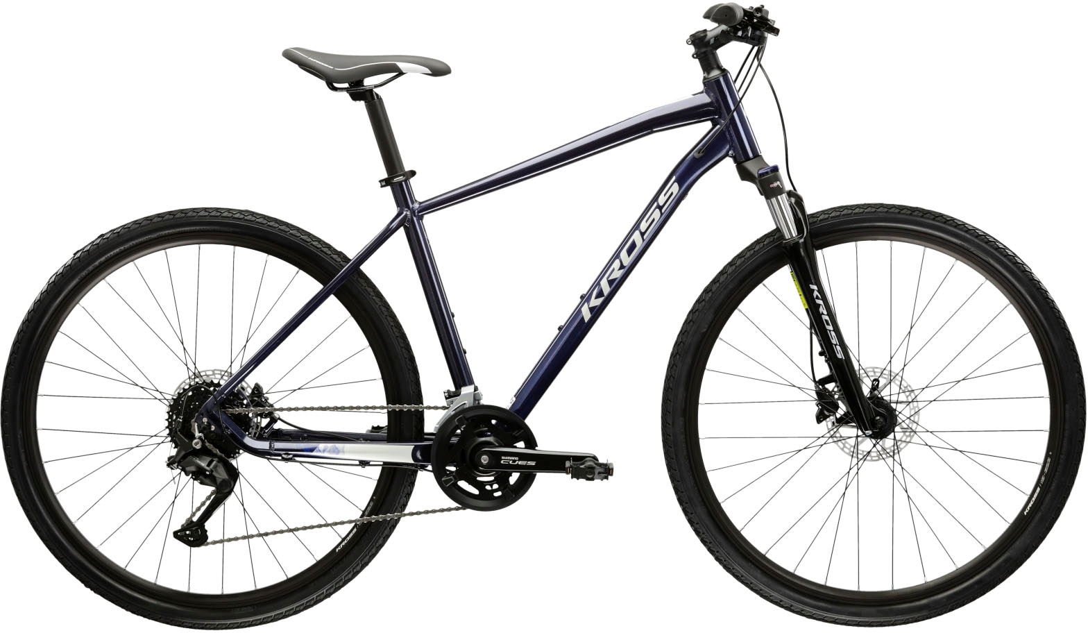Kross Crossrad »Evado 5.0« 18 Gang Shimano CUES U3020 Schaltwerk Kettenschaltung in blau, Größe 28 Zoll (71,12 cm) hinten: 28 Zoll (71,12 cm)