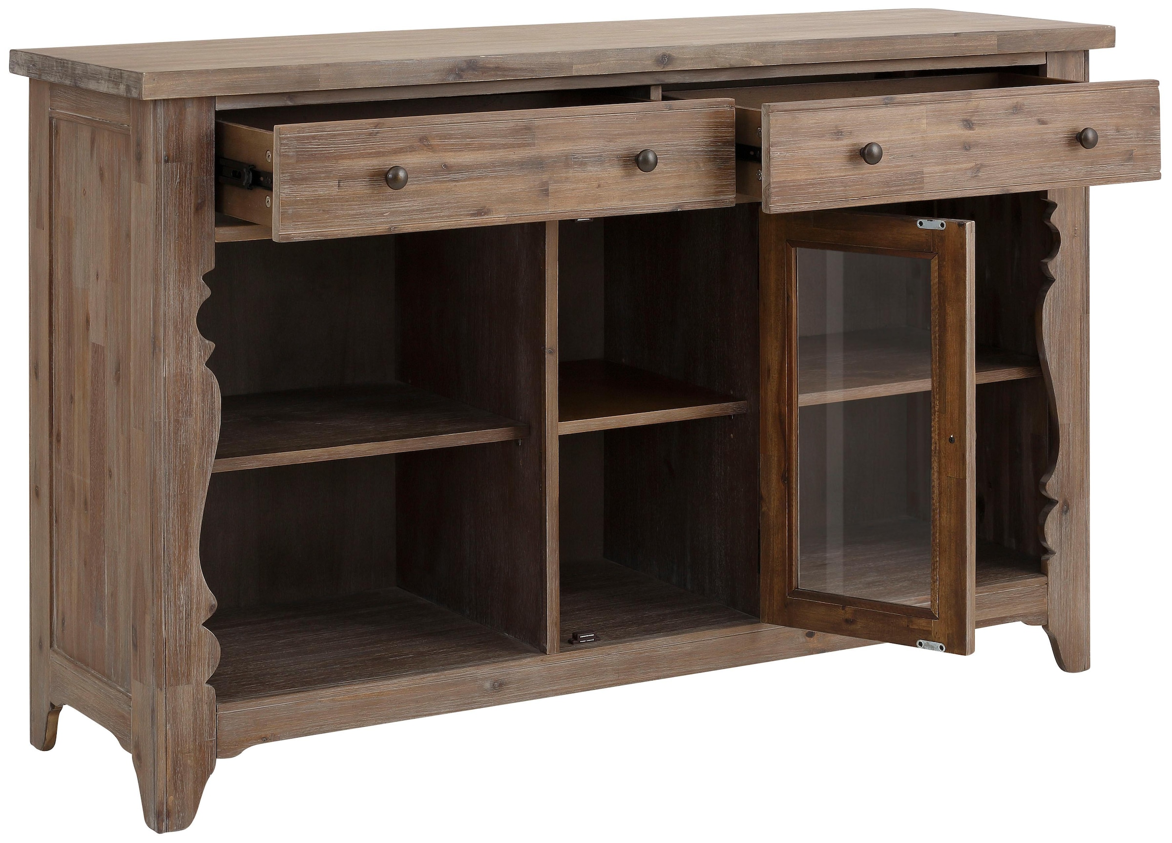 Home affaire Sideboard »Magnolia«, im rustikalem Flair, aus massivem Akazienholz