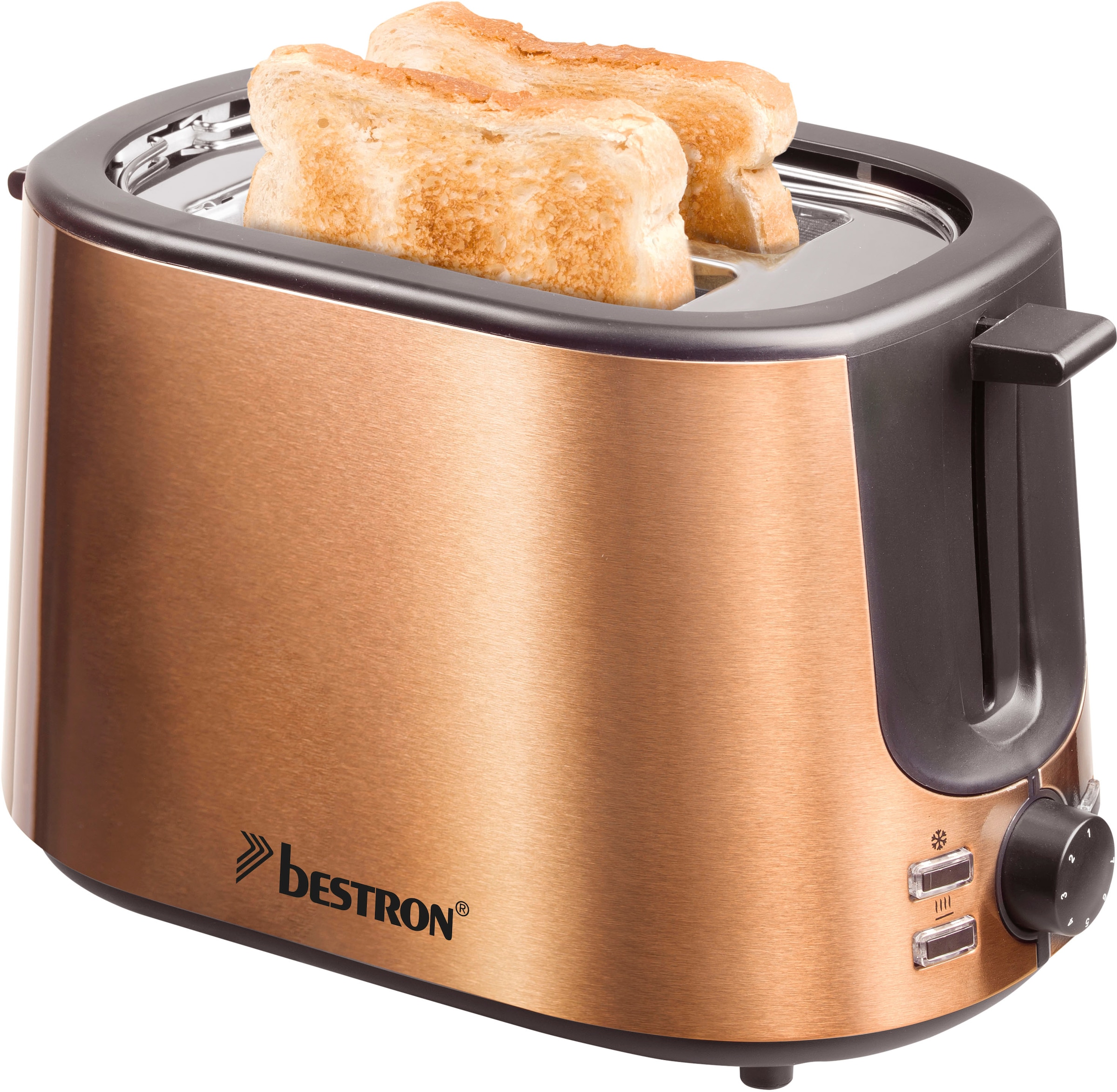 Toaster »ATS1000CO«, 2 kurze Schlitze, für 2 Scheiben, 1000 W, Krümelschublade und...