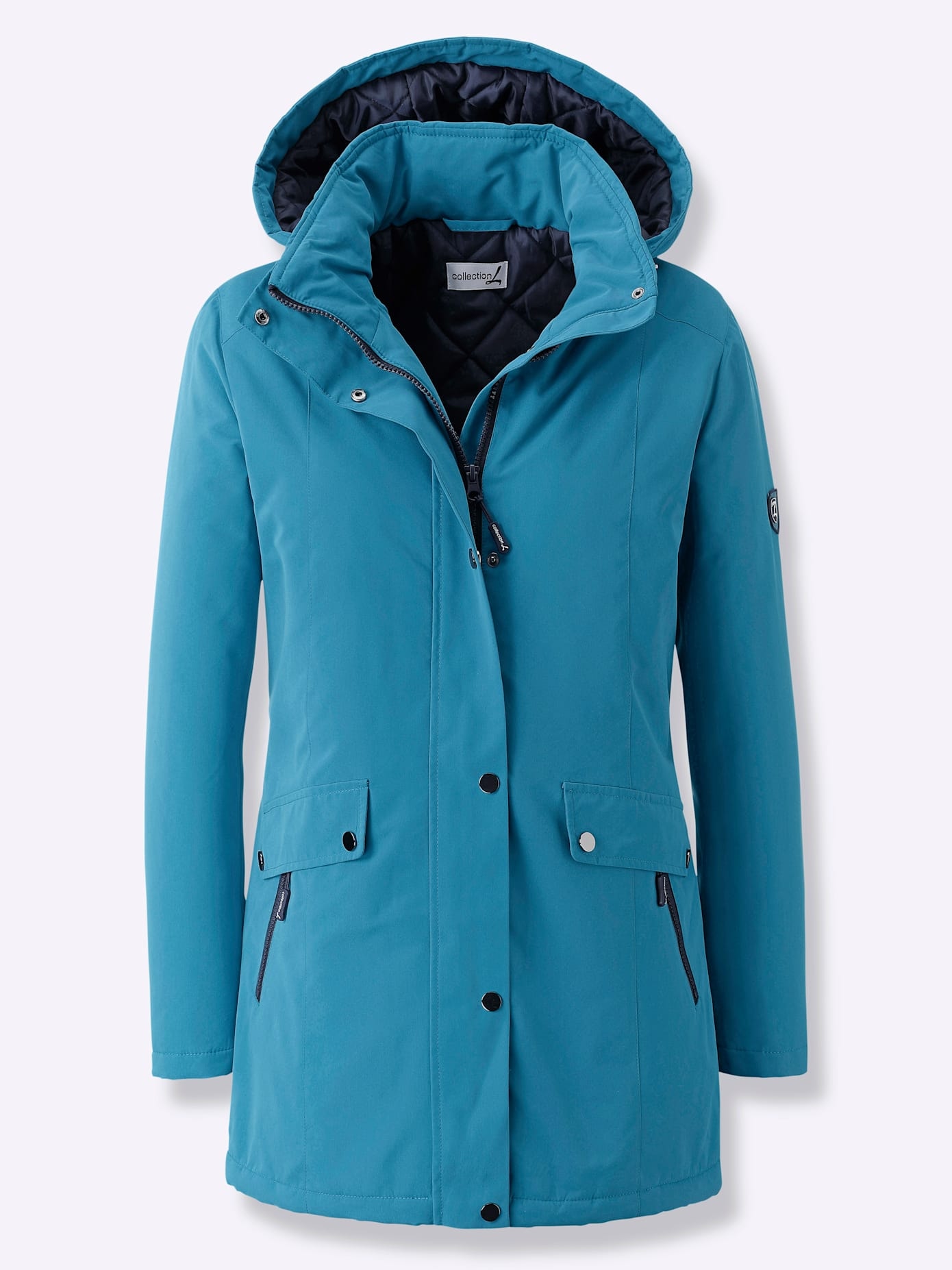 Casual Looks Langjacke, mit Kapuze