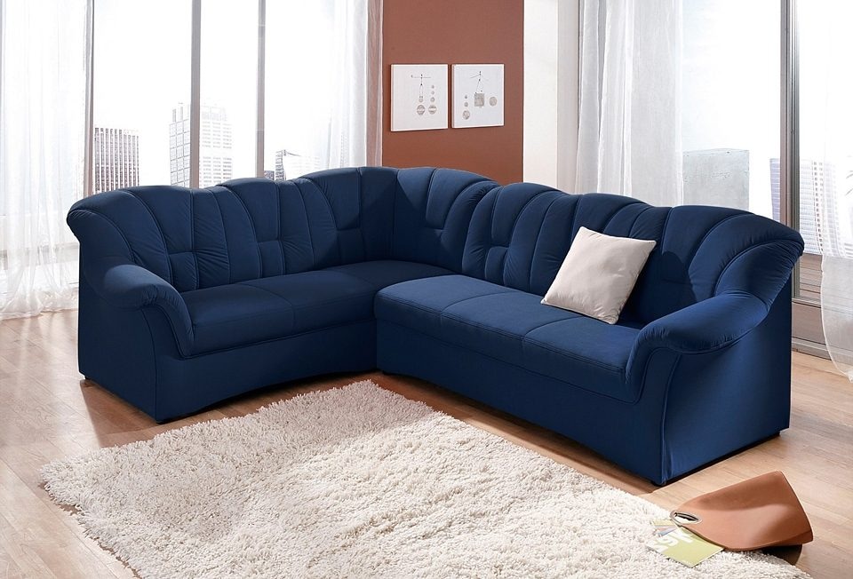 Ecksofa »Papenburg B/T/H: 242/190/84 cm L-Form«, wahlweise mit Bettfunktion, Langer...