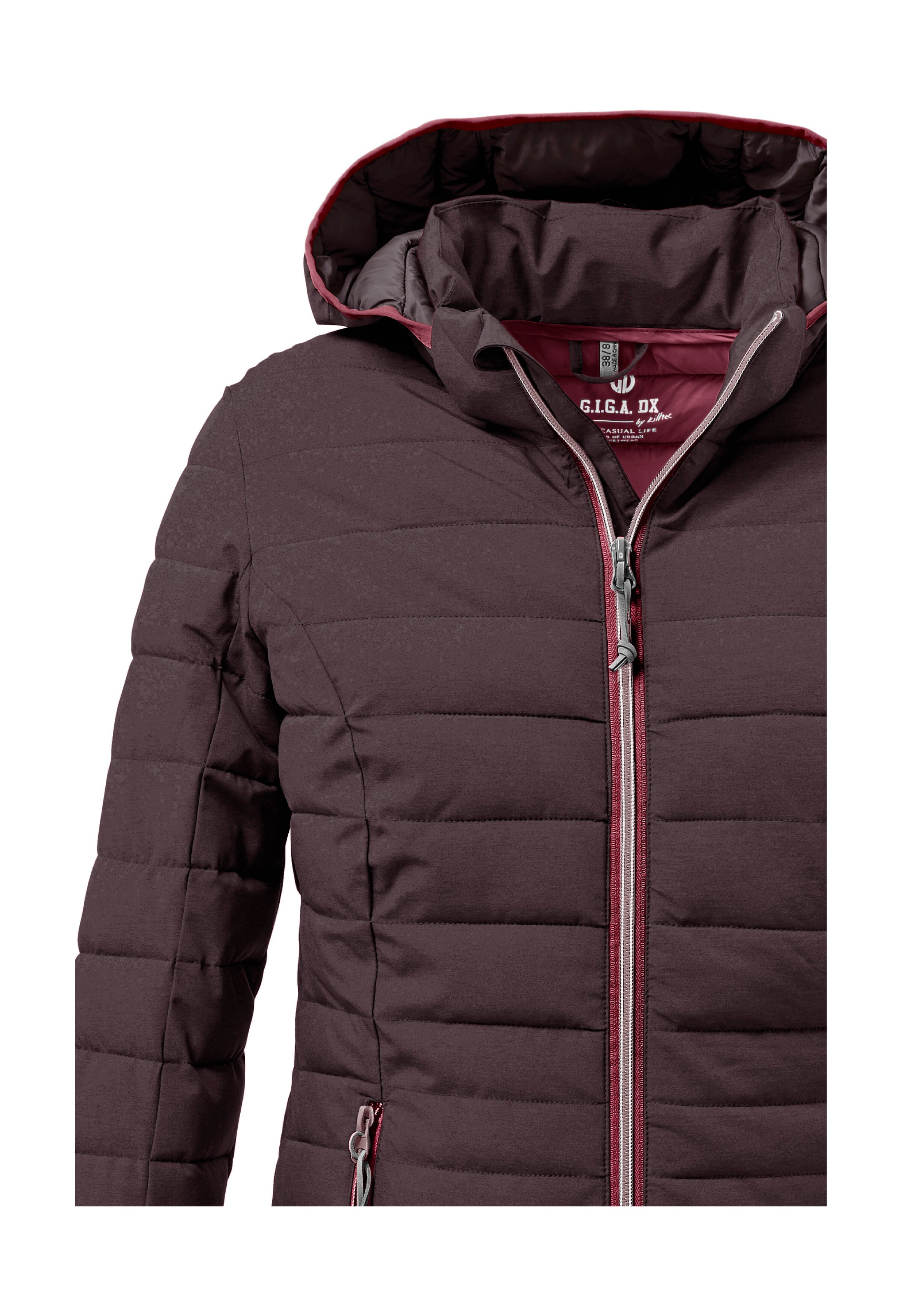 G.I.G.A. DX by killtec Steppjacke »Uyaka«, Leichte, wasserabweisende Damenjacke mit abzippbarer Kapuze