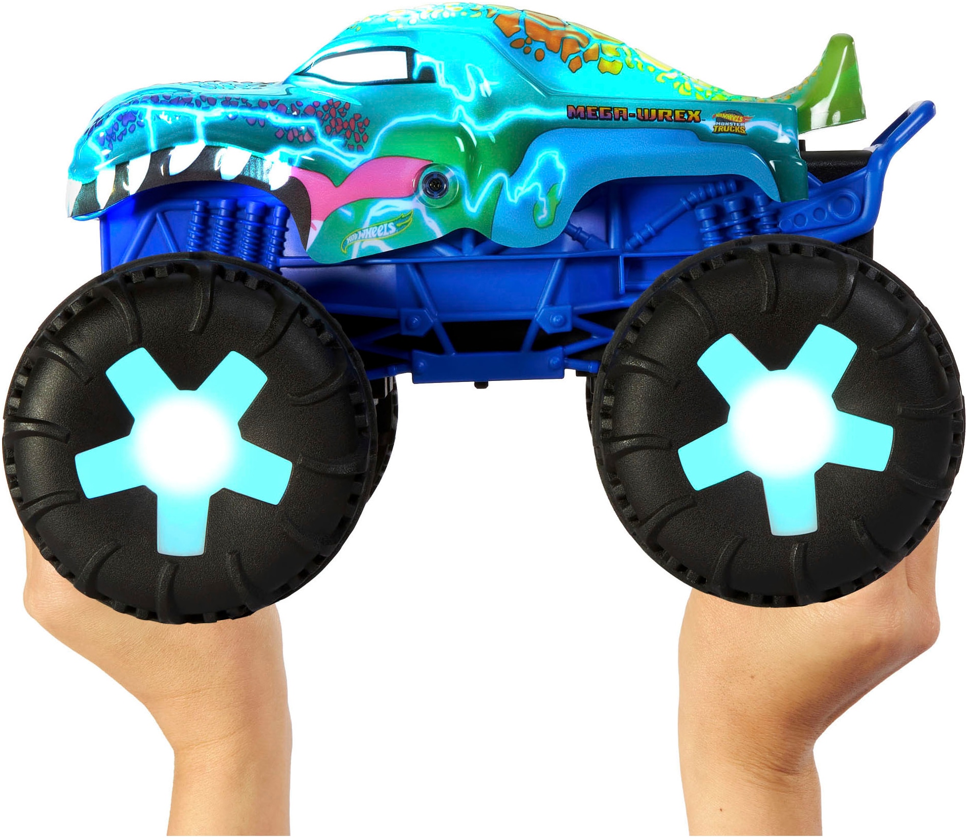 Hot Wheels RC-Monstertruck »Monster Trucks Mega-Wrex Alive-Fahrzeug«, mit Licht und Sound