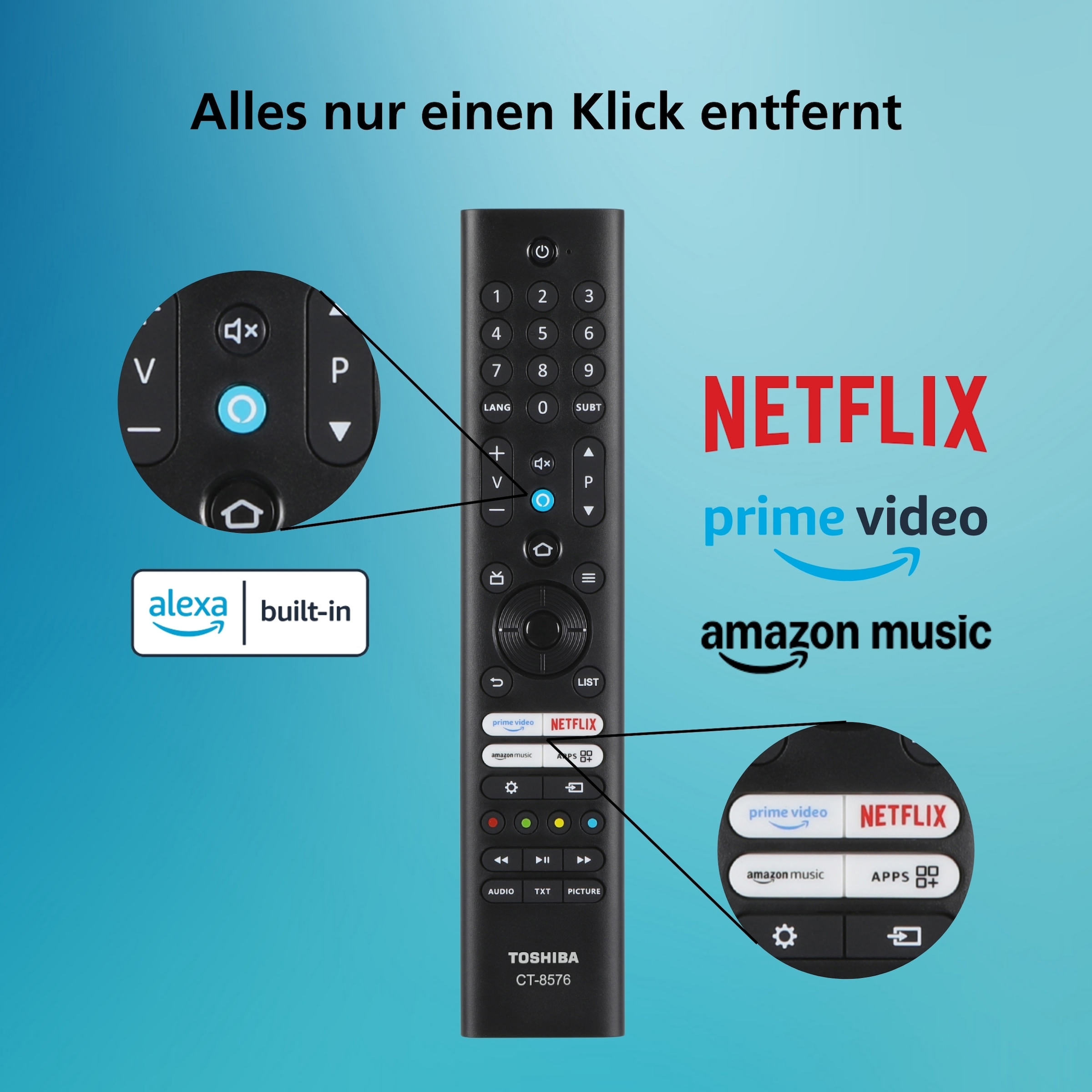 Toshiba LED-Fernseher »24WF3F63DAR« 60 cm/24 ″ HD ready Smart-TV