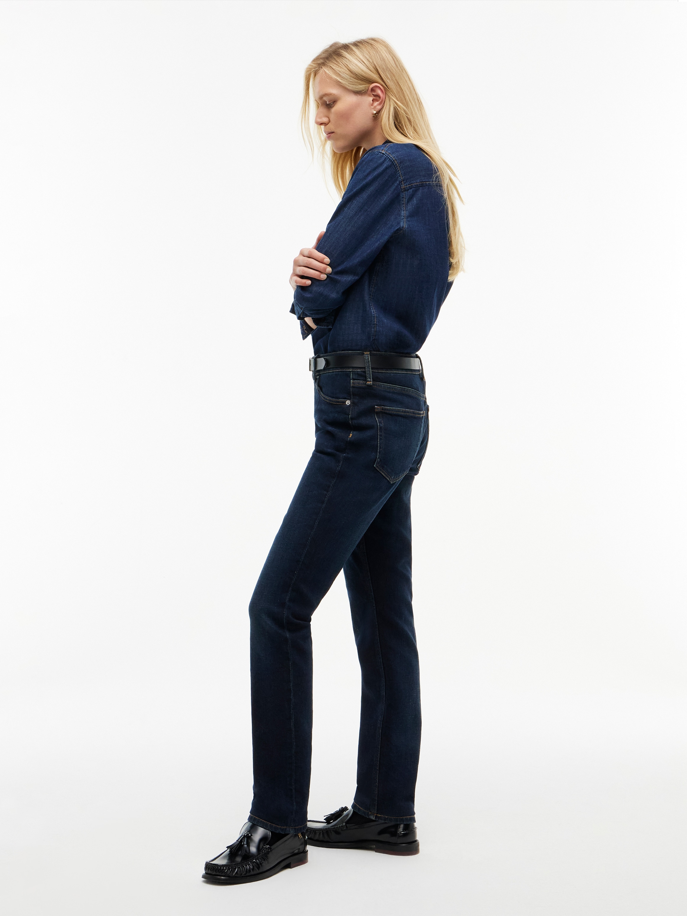 Tommy Hilfiger Slim-fit-Jeans »HARLOW MID RISE SLIM ESSENTIAL« Baumwollmischung, slim fit, mid waist