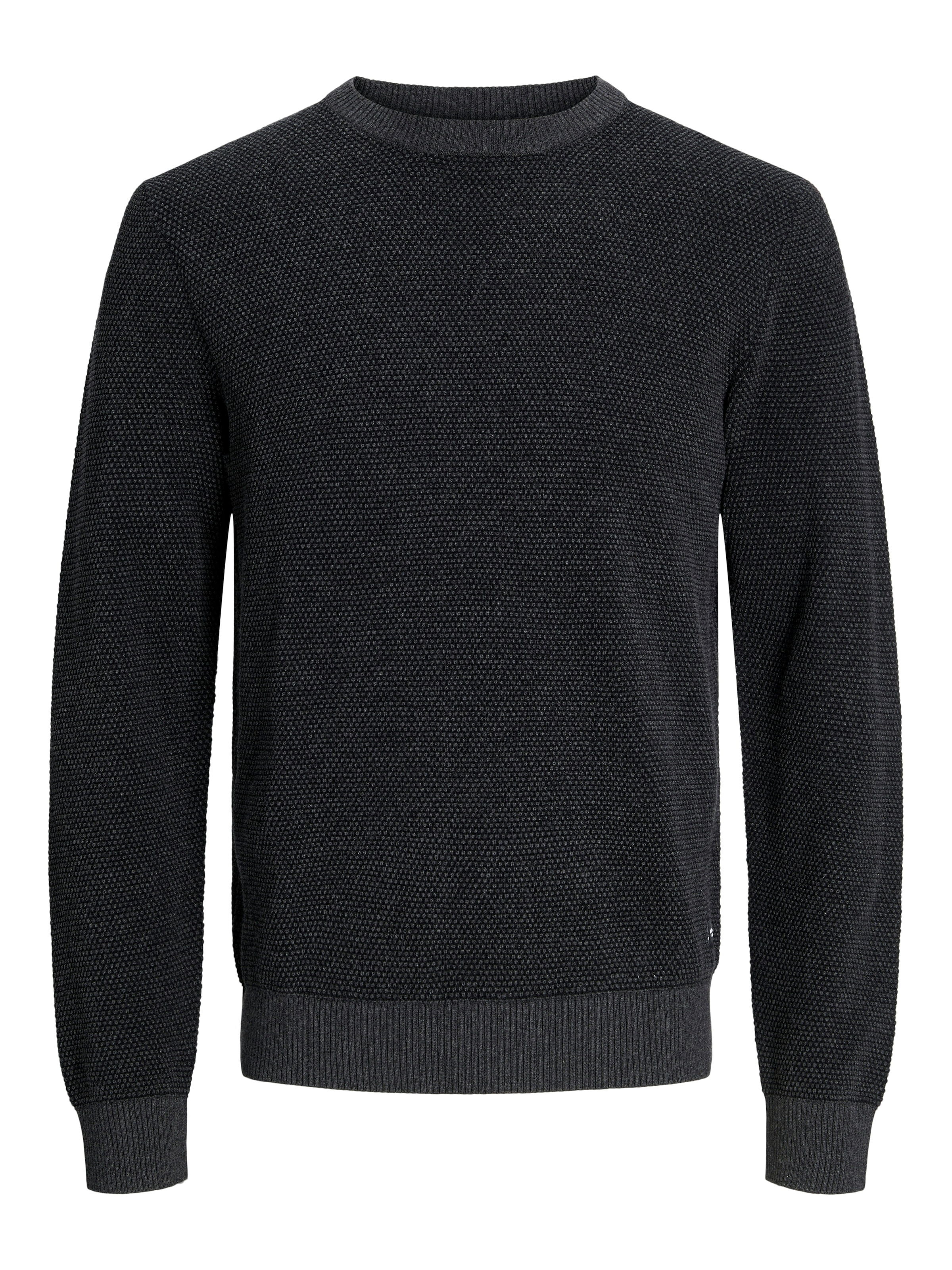 Jack & Jones Rundhalspullover »JJEGLOBE KNIT CREW NECK NOOS«, in Strick Optik