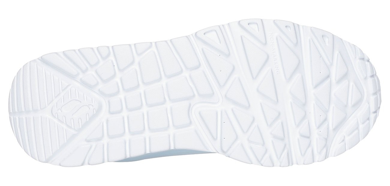 Skechers Sneaker »UNO LITE«, Schnür,-Plateausneaker mit Metallic, Größenschablone zum Download