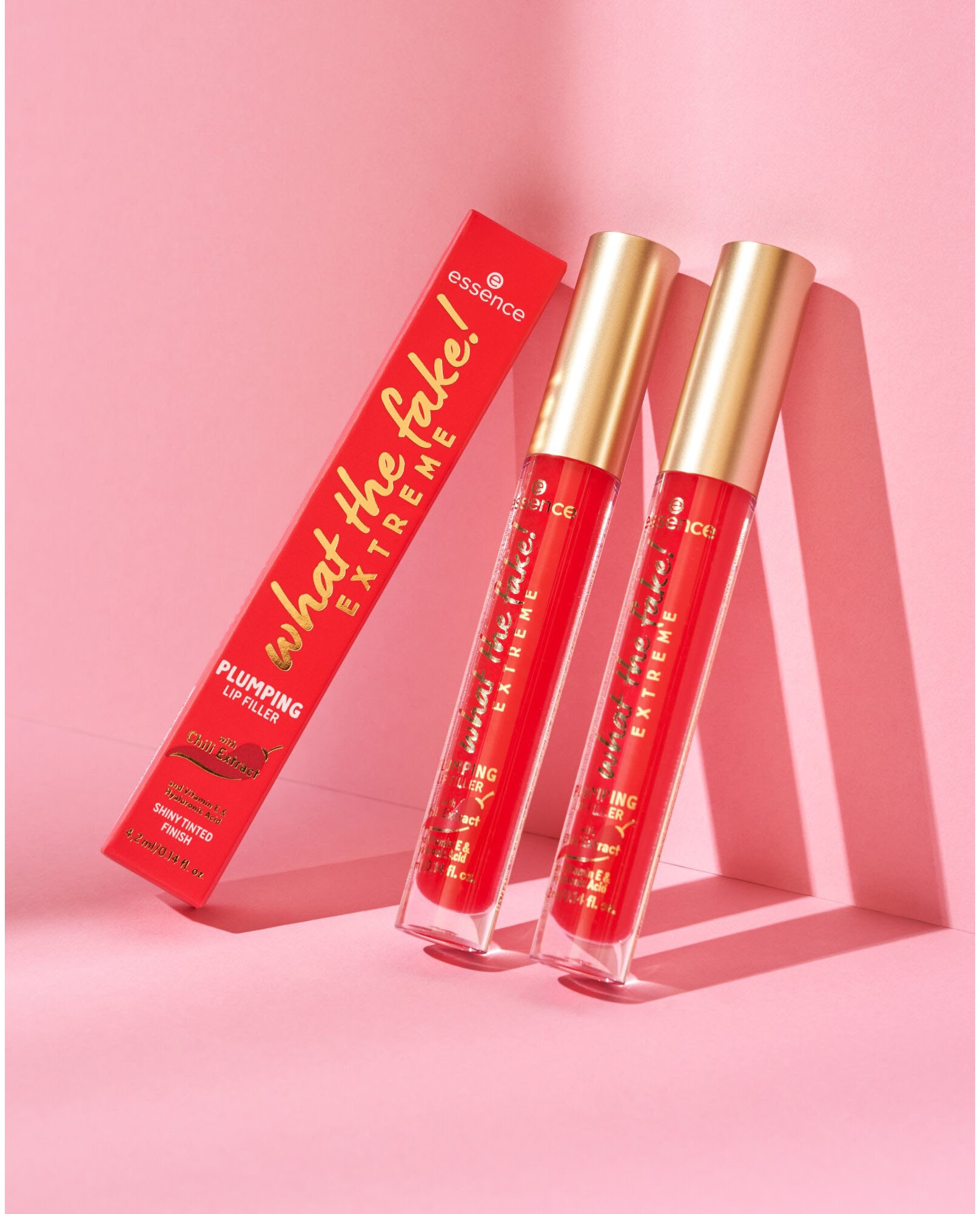 Essence Lip-Booster »what the fake! EXTREME PLUMPING LIP FILLER«, (Set, 3 tlg.), mit Hyaluronsäure und Vitamin E