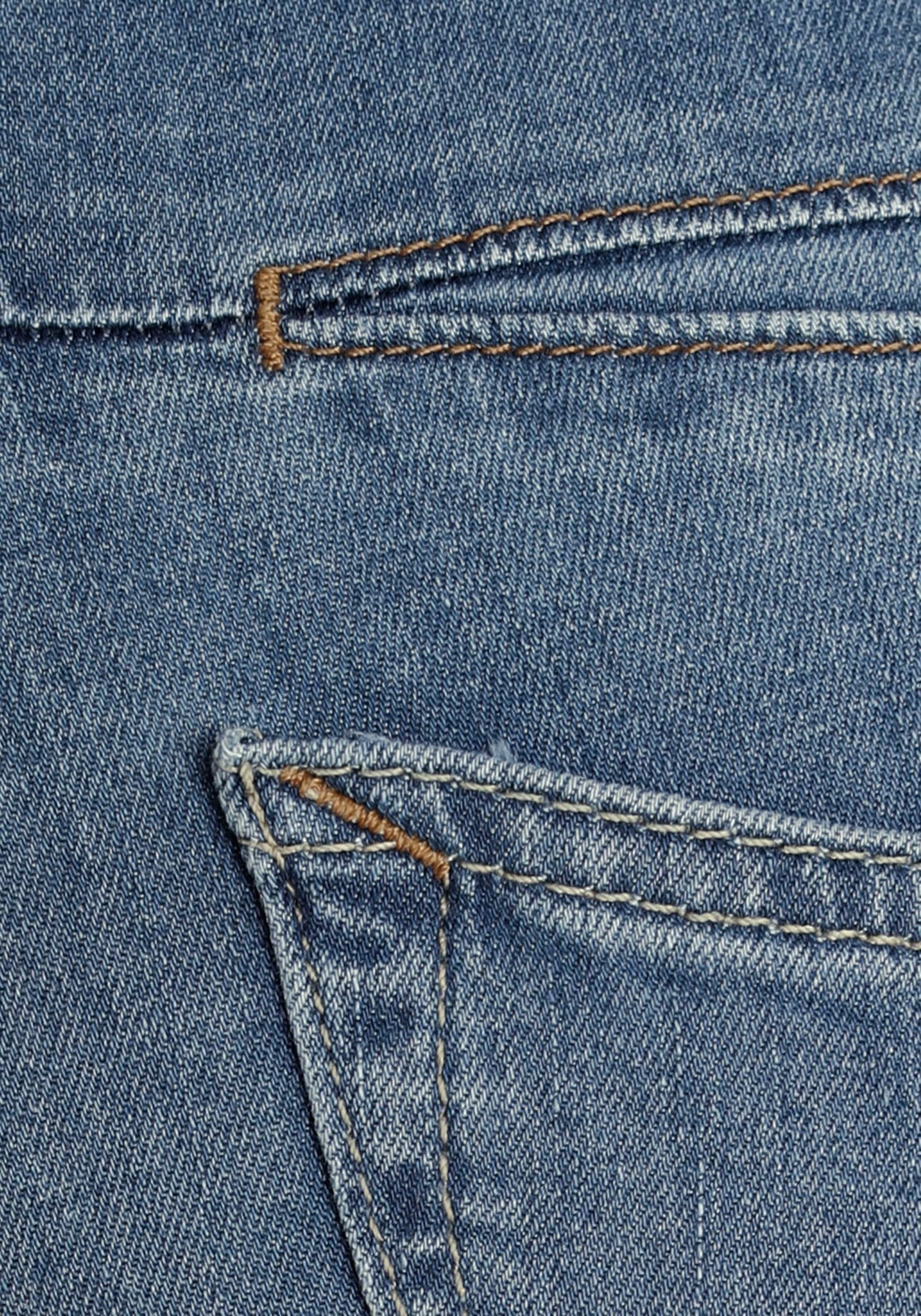 Herrlicher Bootcut-Jeans »PEARL«, Destroyed-Look