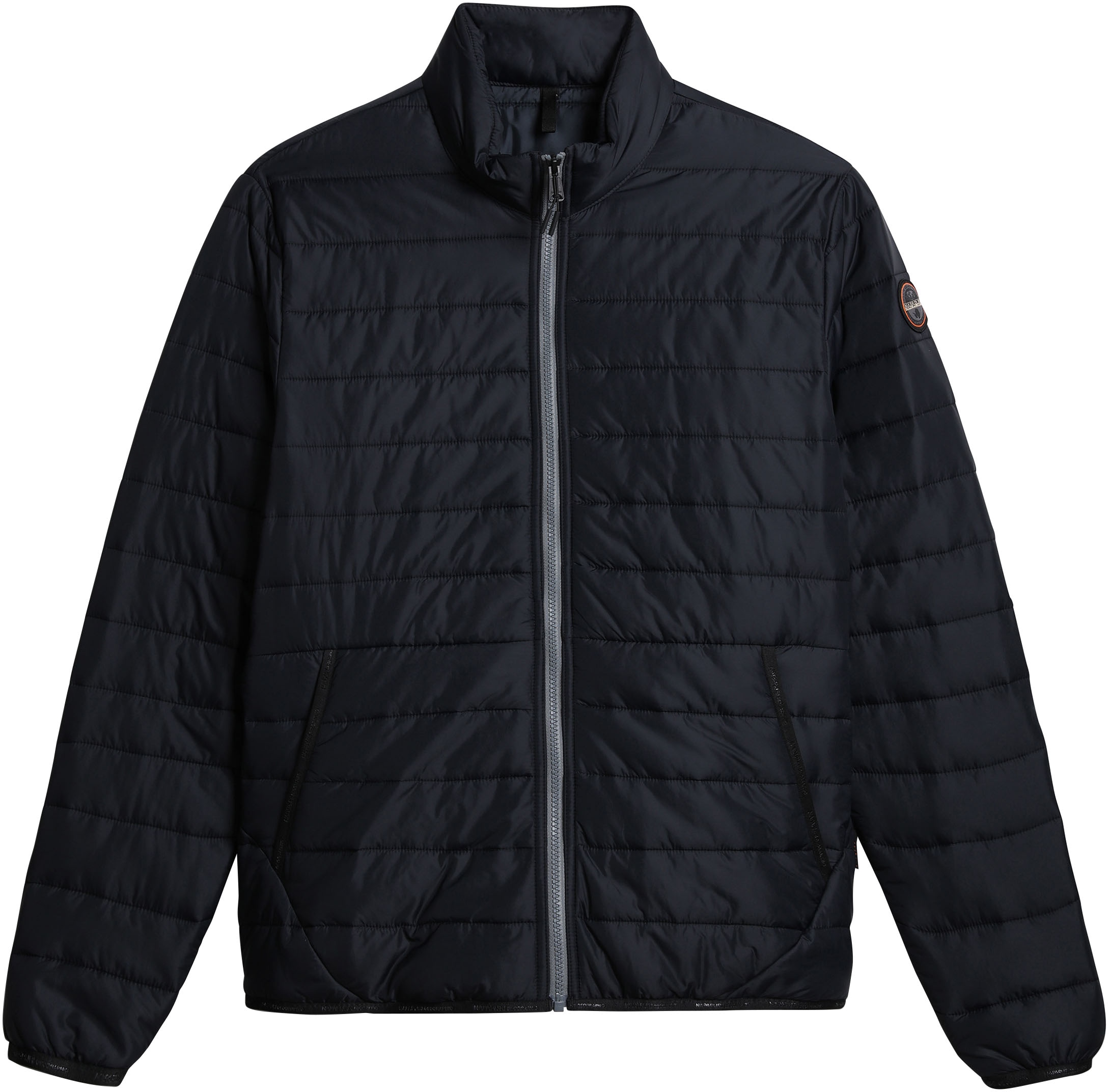 Napapijri Steppjacke, ohne Kapuze, Mit Markenlabel an der Seite und innen; mit Stehkragen