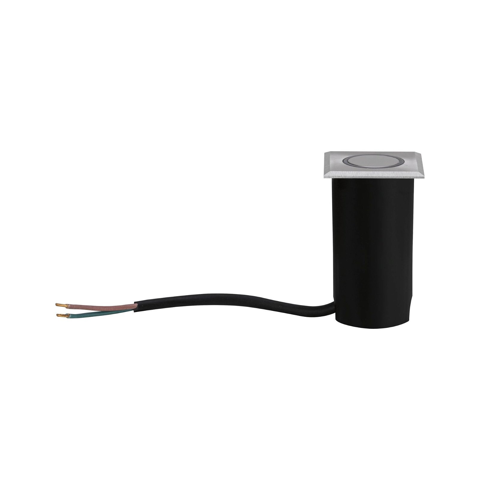 Paulmann LED Einbauleuchte »House eckig 50x50mm 3000K 2W 20lm 230V Edelstahl gebürstet, Kunststoff«, 1 flammig, Bodeneinbauleuchte Warmweiß IP67