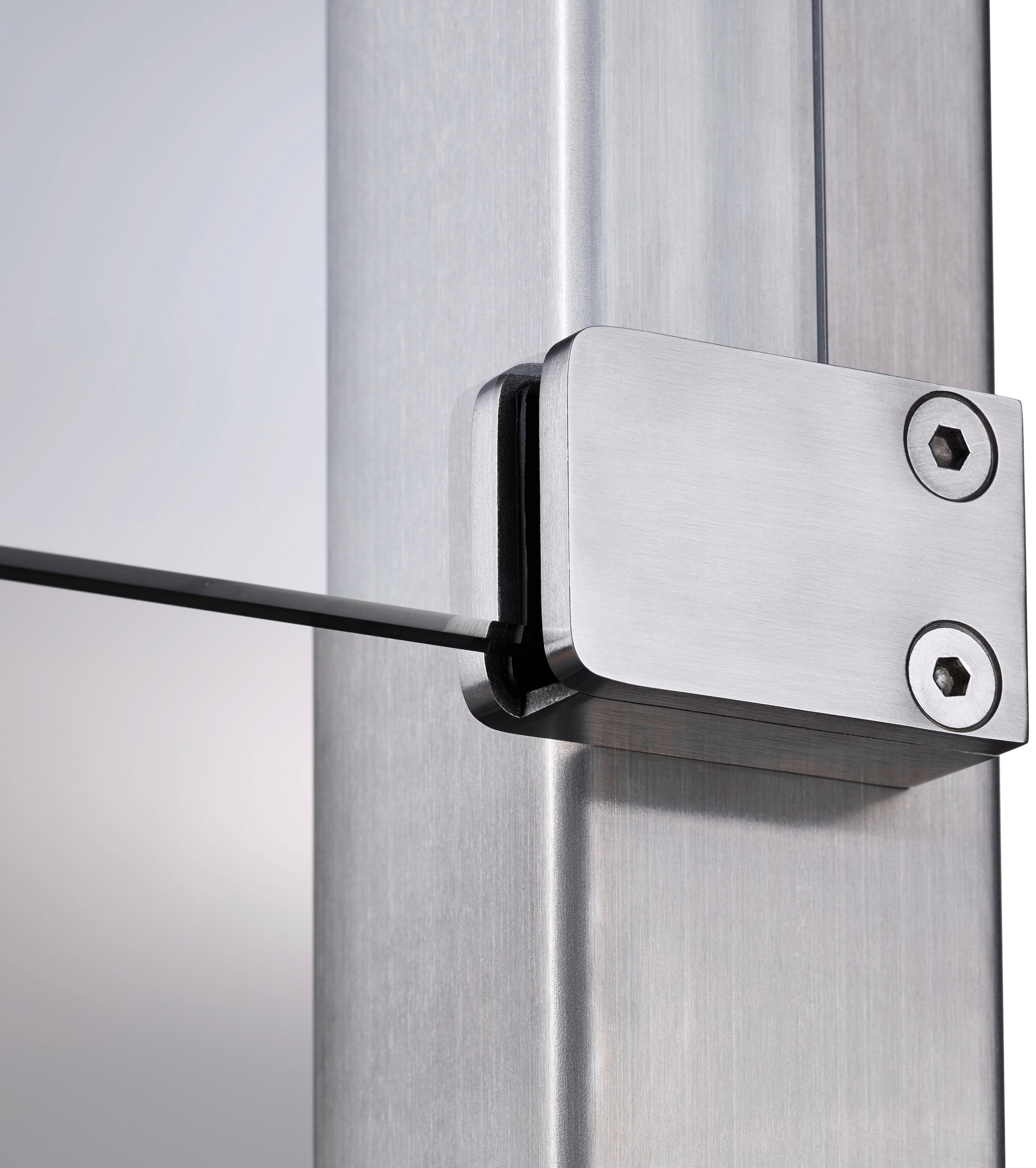 STAKET PRO Zaun Glaszaun, Gesamtlänge: 1,21 m, 2 Pfosten