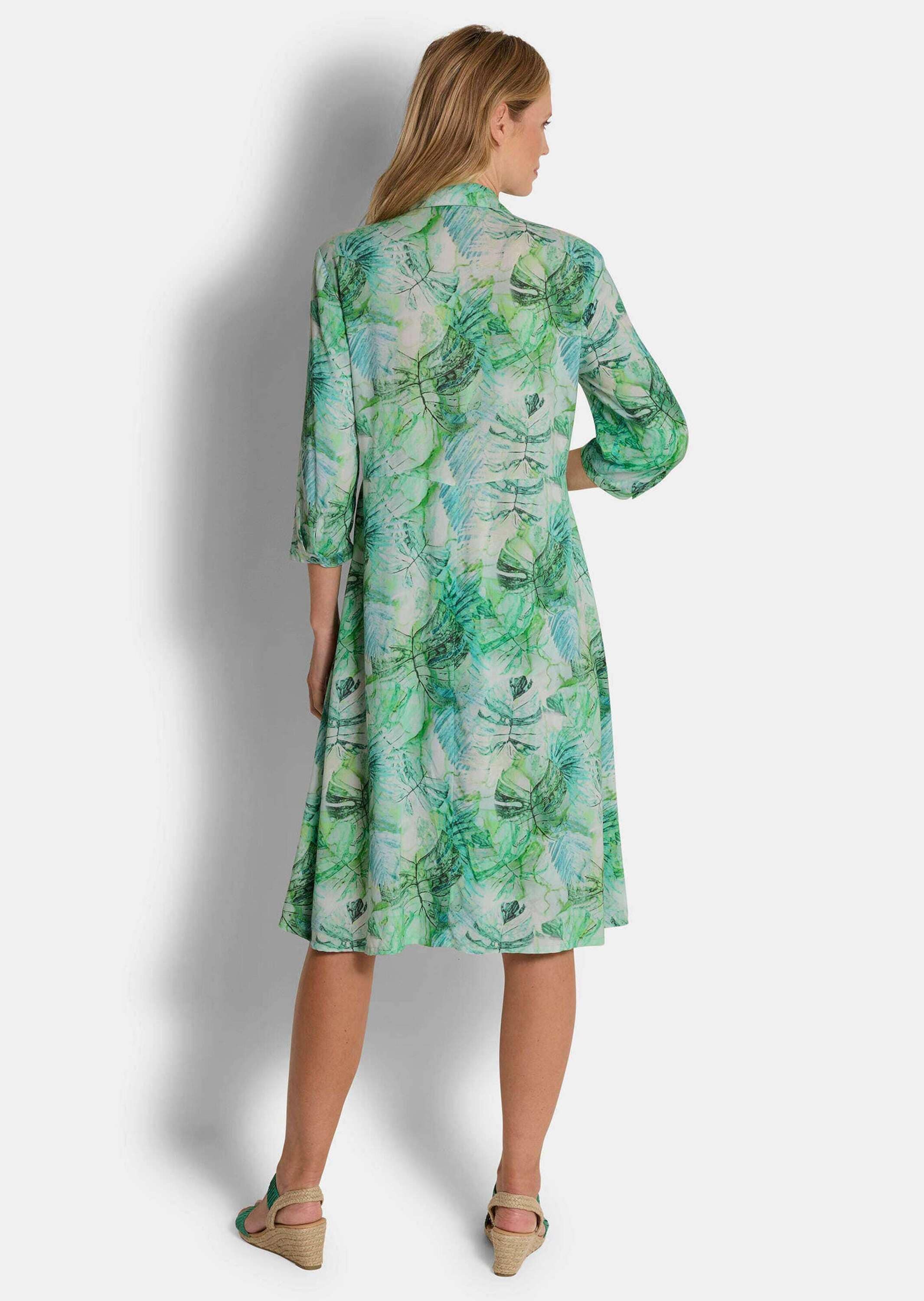 GOLDNER Druckkleid »Hemdblusenkleid in Midi-Länge«