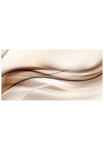 Artland Wandbild »Braune abstrakte Welle«, Muster, (1 St.) kaufen