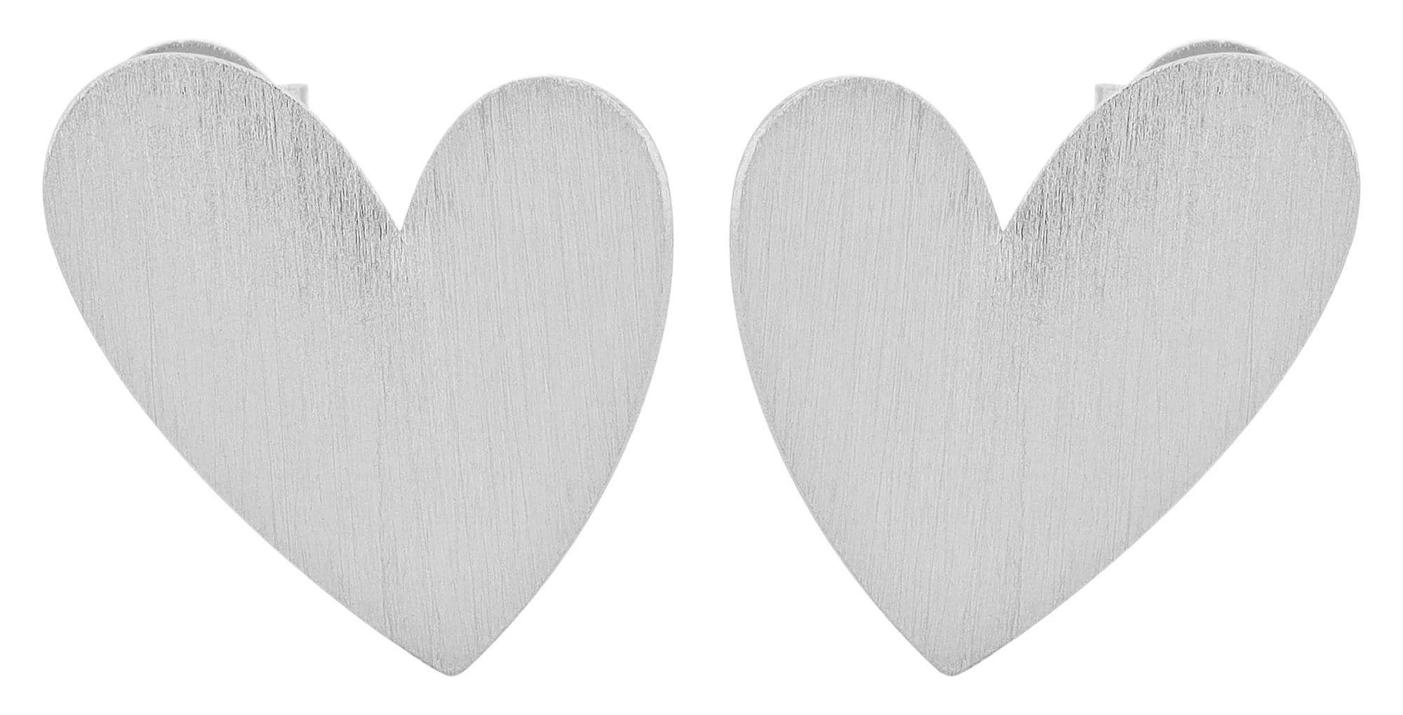 Adelia´s Paar Ohrstecker »Damen Ohrringe ¿ Ohrstecker Herz aus 925 Silber«