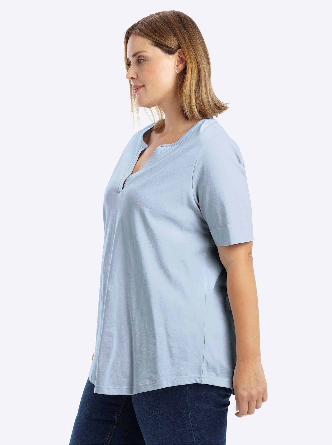Sheego Longshirt »T-Shirt« 1