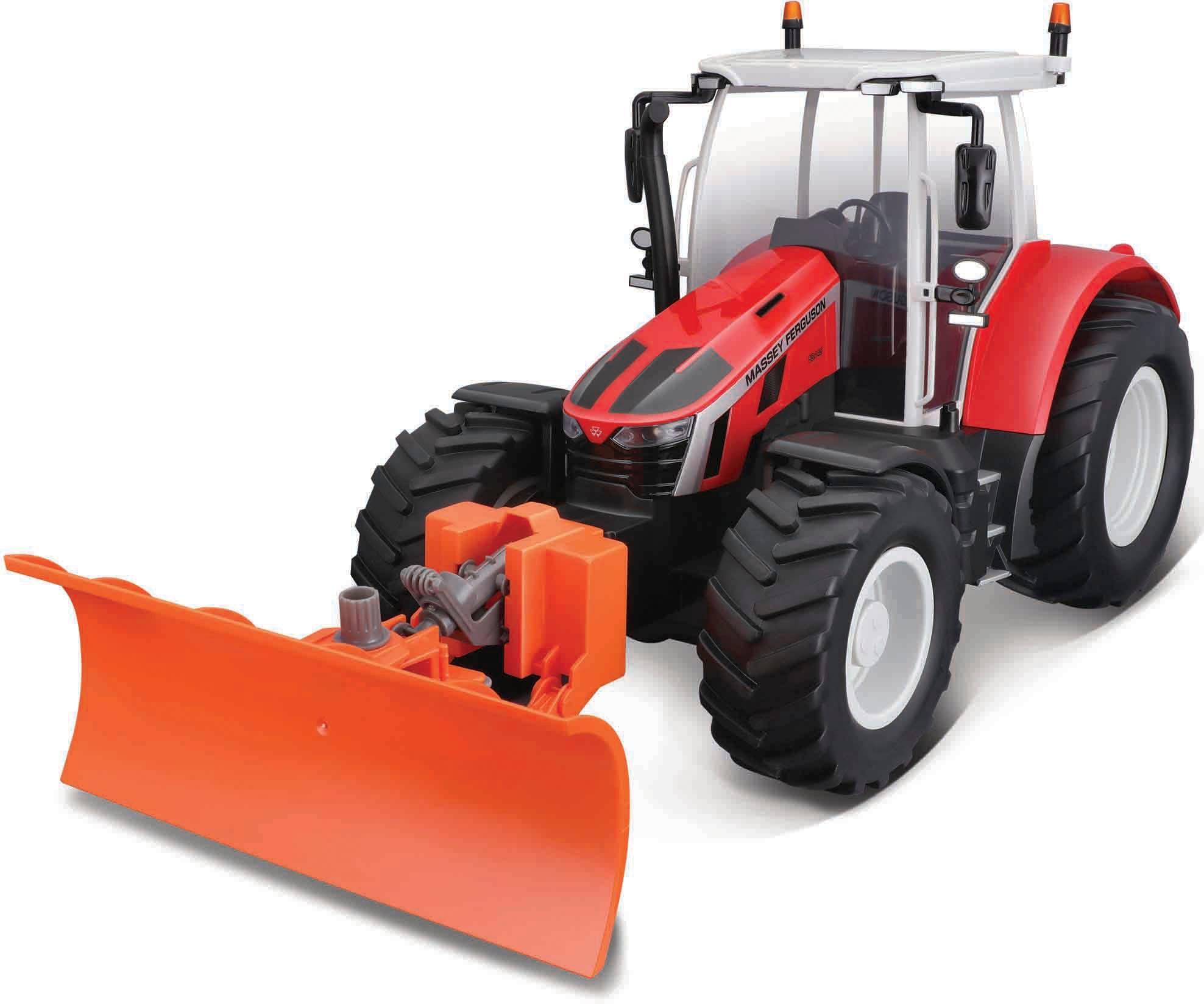 RC-Traktor »Massey Ferguson 5S.145 mit Schnee-Schieber, 2,4GHz«, mit Licht