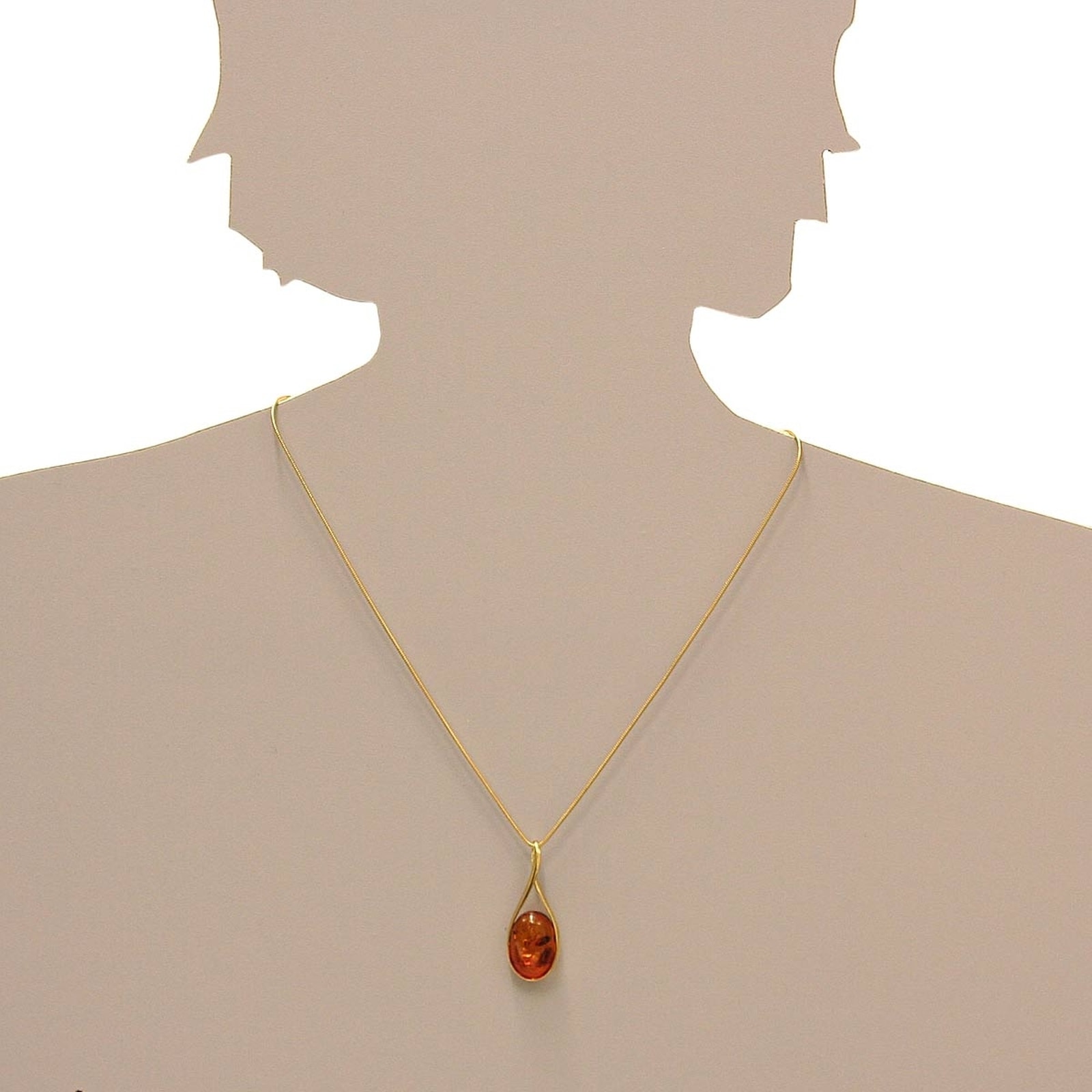 OSTSEE-SCHMUCK Kettenanhänger »- Jody - Gold 333/000 - Bernstein«