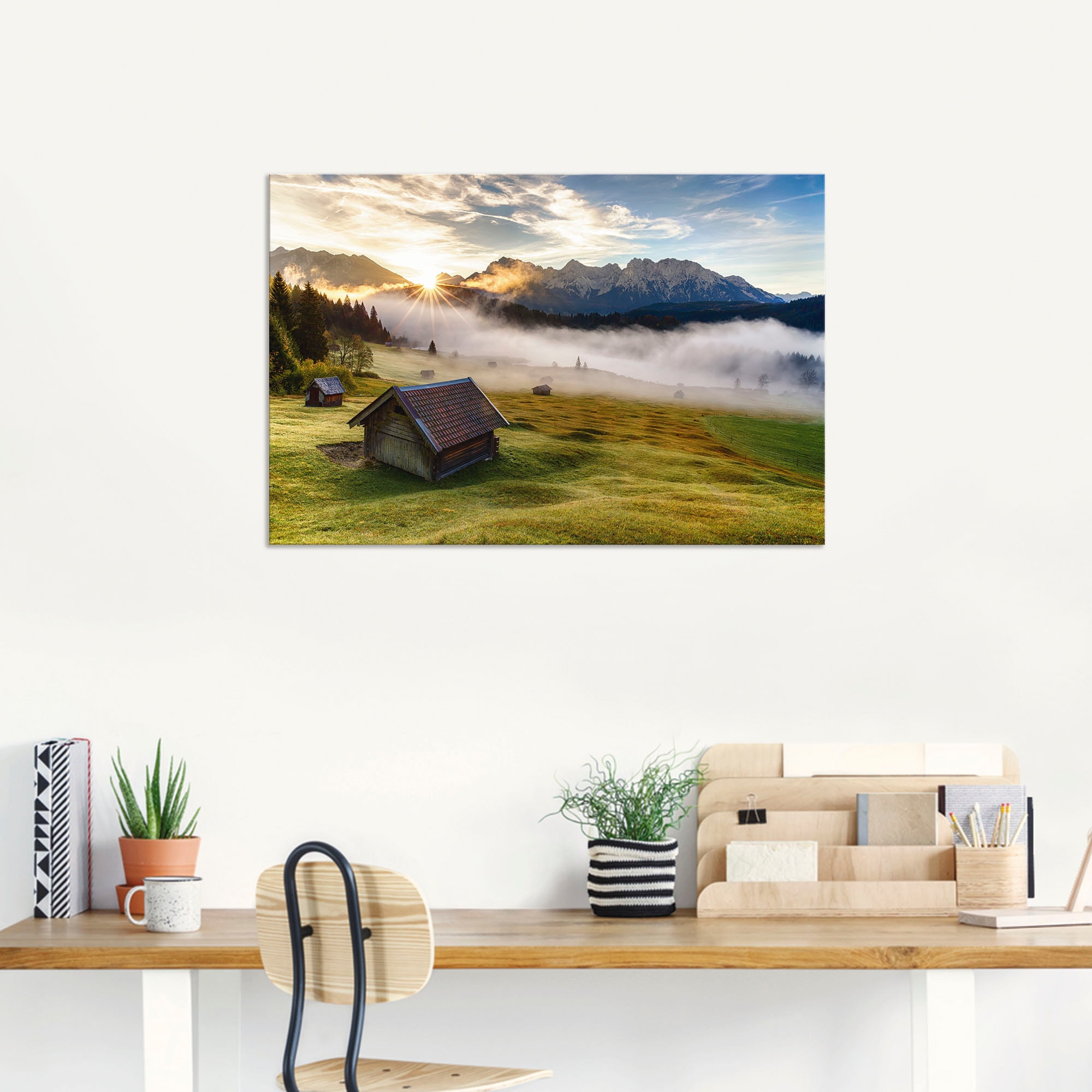 Artland Wandbild »Herbst in Bayern«, Berge & Alpenbilder, (1 St.), als Alubild, Outdoorbild, Leinwandbild, Wandaufkleber, versch. Größen