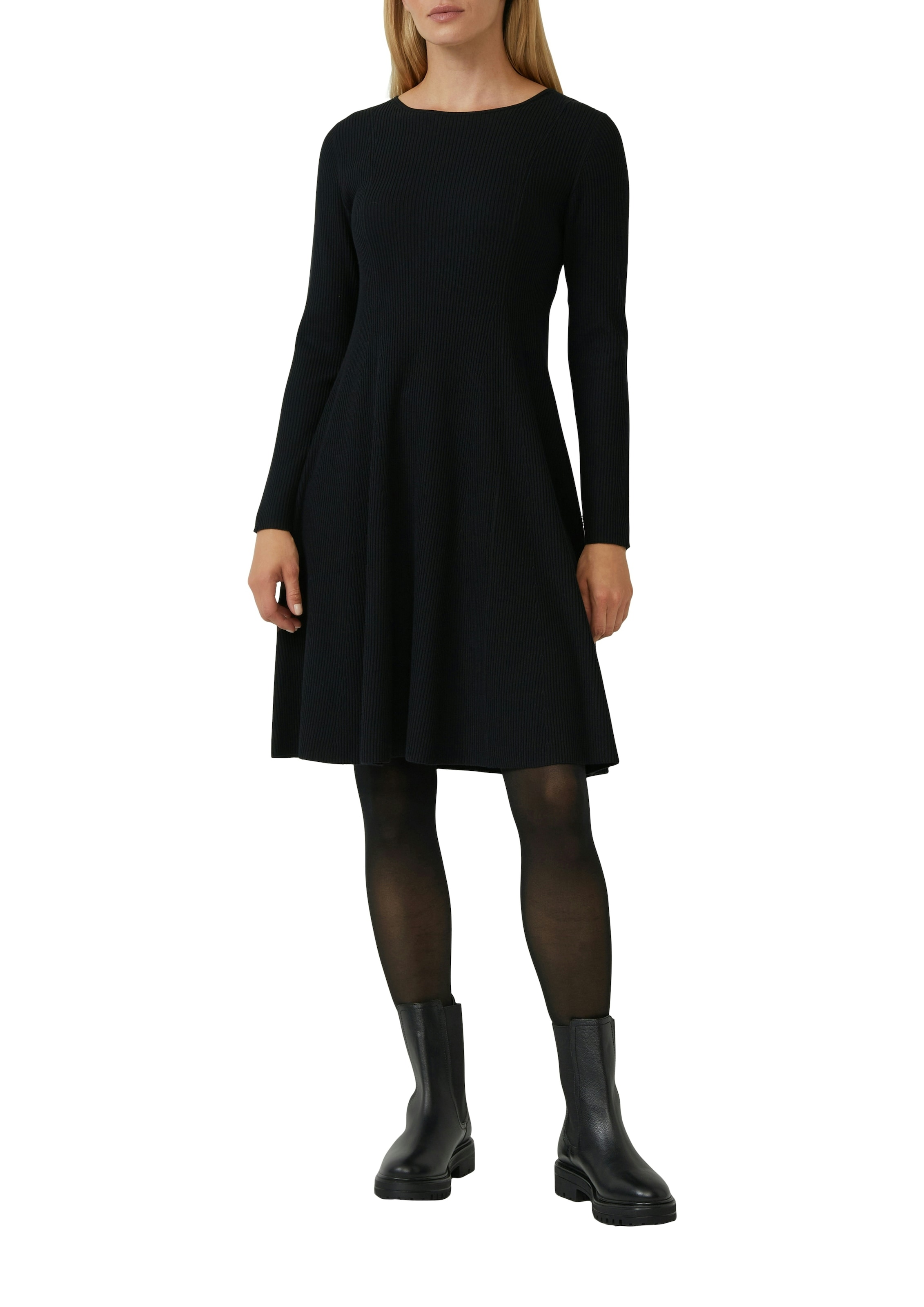 s.Oliver BLACK LABEL Strickkleid mit Ajour-Detail