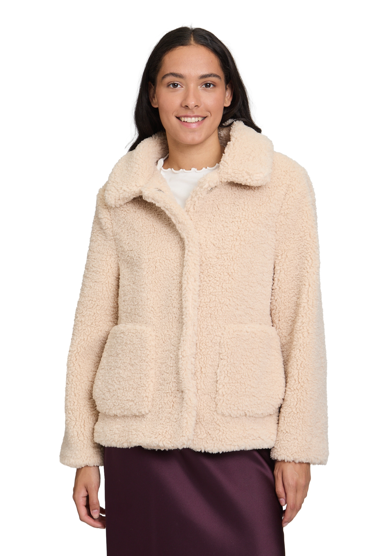 Cartoon Plüschjacke »Plüschjacke mit Kragen«