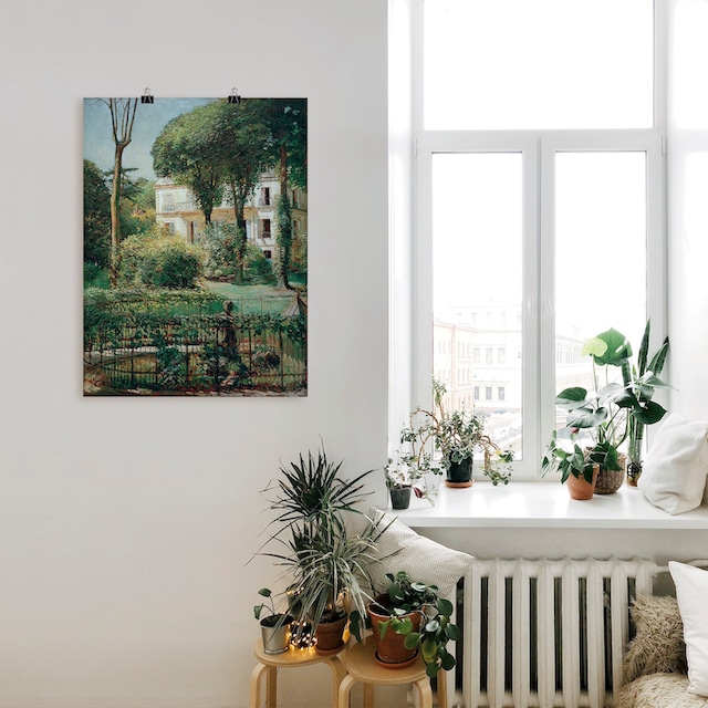Artland Wandbild »Villa in Paris«, Gartenbilder, (1 St.), als Alubild,  Leinwandbild, Wandaufkleber oder Poster in versch. Größen bestellen im OTTO  Online Shop