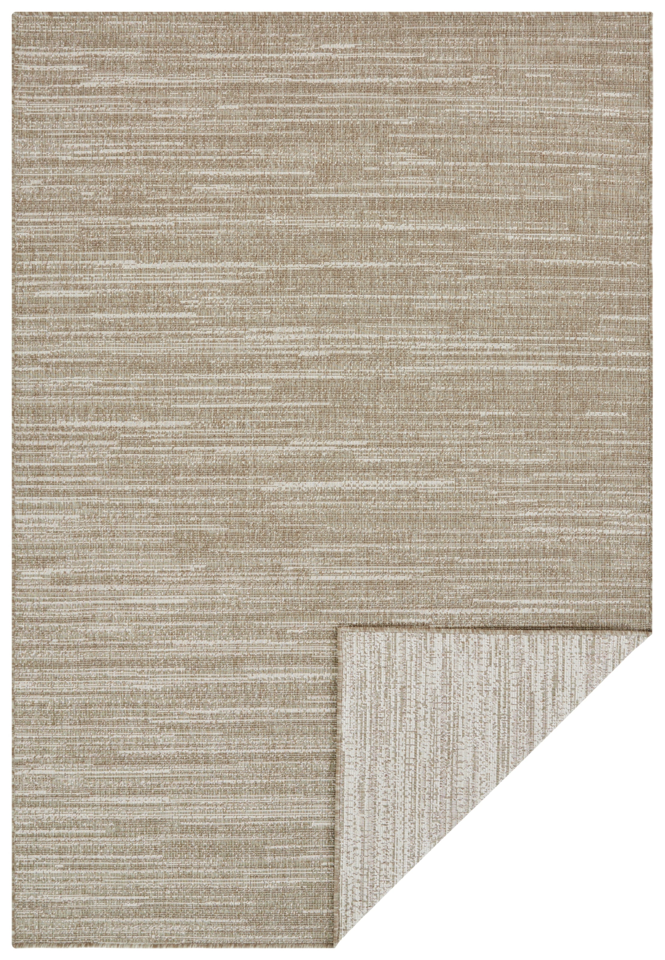 ELLE DECORATION Teppich »Mèlange Wendeteppich«, rechteckig, 5 mm Höhe, Flachgewebe, In-& Outdoor, Modern, beidseitig, Balkon, Wohnzimmer