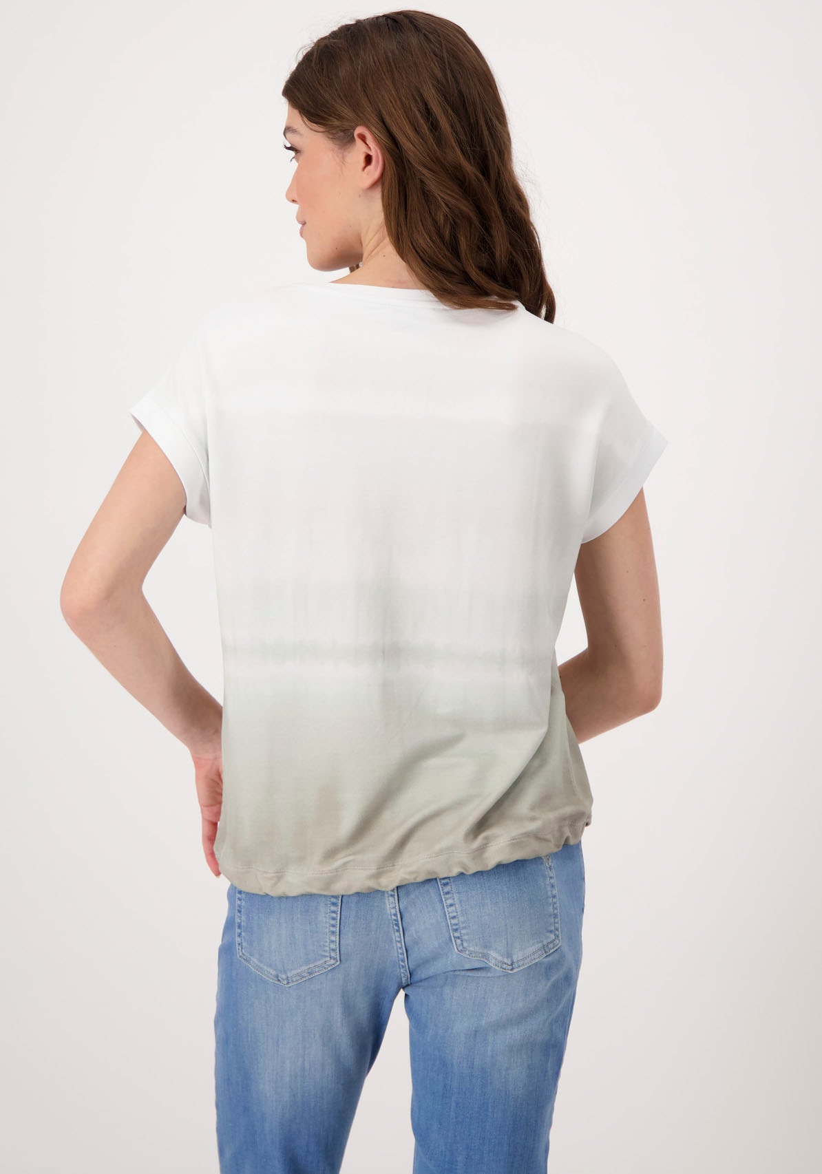 Monari Rundhalsshirt, mit Folienglanzdruck im Shop kaufen und OTTO Farbverlauf Online