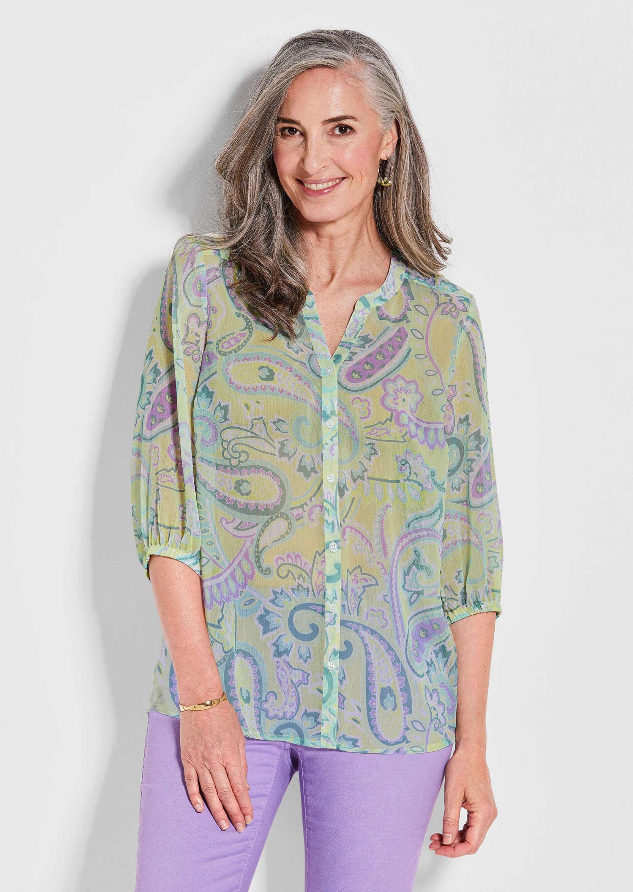 GOLDNER Chiffonbluse »Druckbluse mit Paisley-Muster«