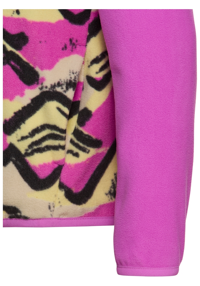 Jack Wolfskin Fleecejacke »PAW ERA 100 PRINT FZ K« Atmungsaktiv, leicht, Übergangsjacke