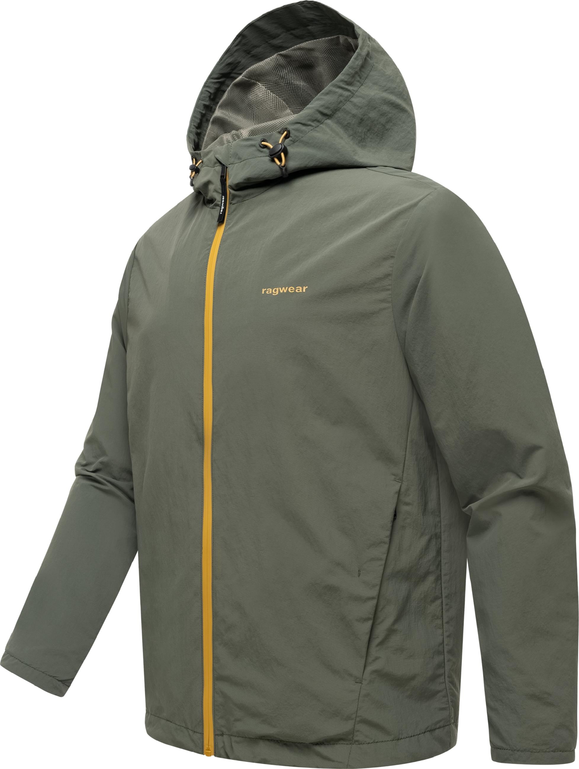 Ragwear Outdoorjacke »Kapuzenjacke Lewie« mit Kapuze Übergangsjacke mit wasserdichtem Reißverschluss