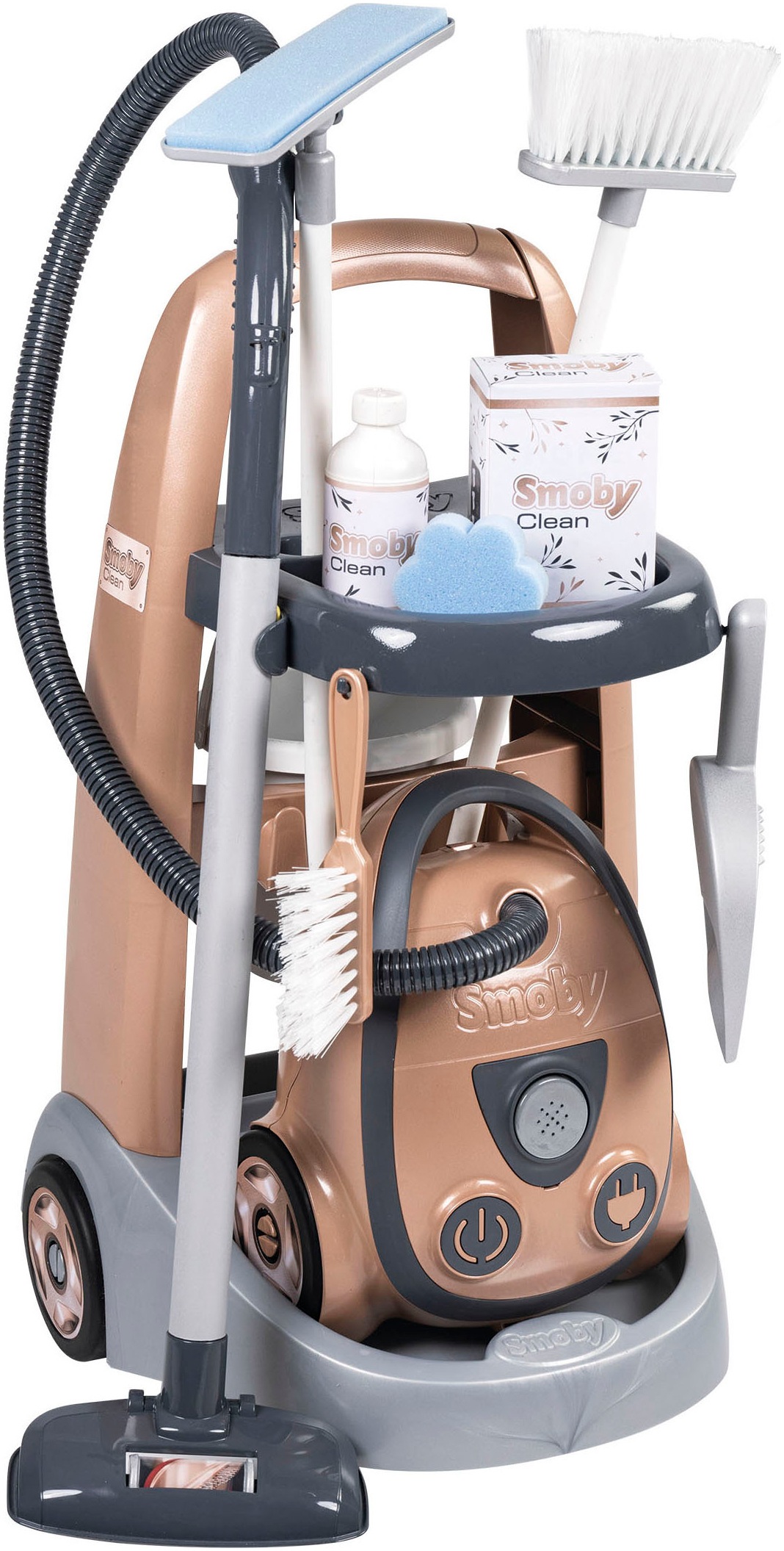 Smoby Kinder-Putzwagen »Rowenta« mit Soundeffekt; Made in Europe in braun