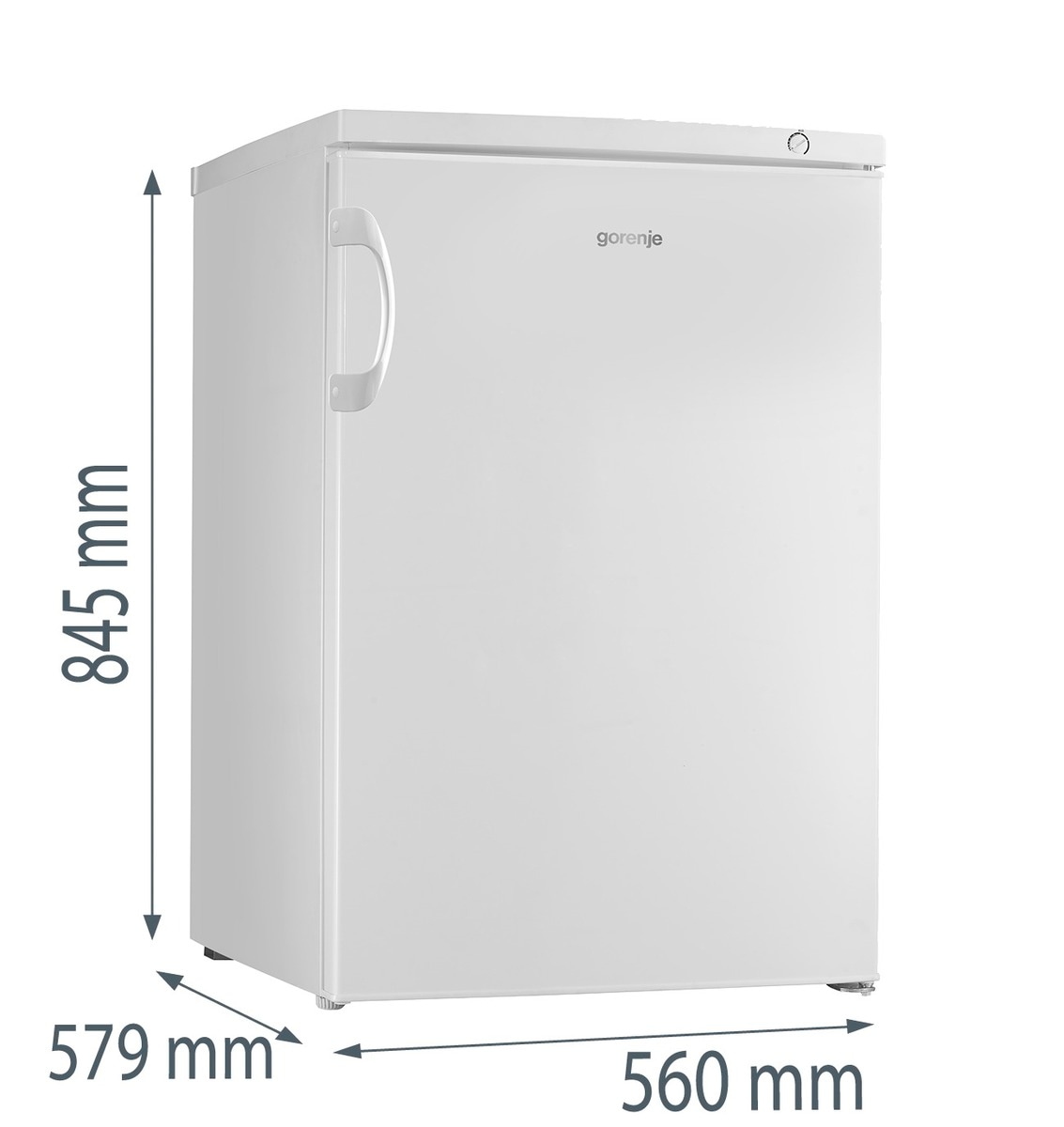 GORENJE Gefrierschrank »F 49 DPW« 84,5 cm hoch 56 cm breit Table Tops - Minigefrierschrank, Energieeffizienzklasse D