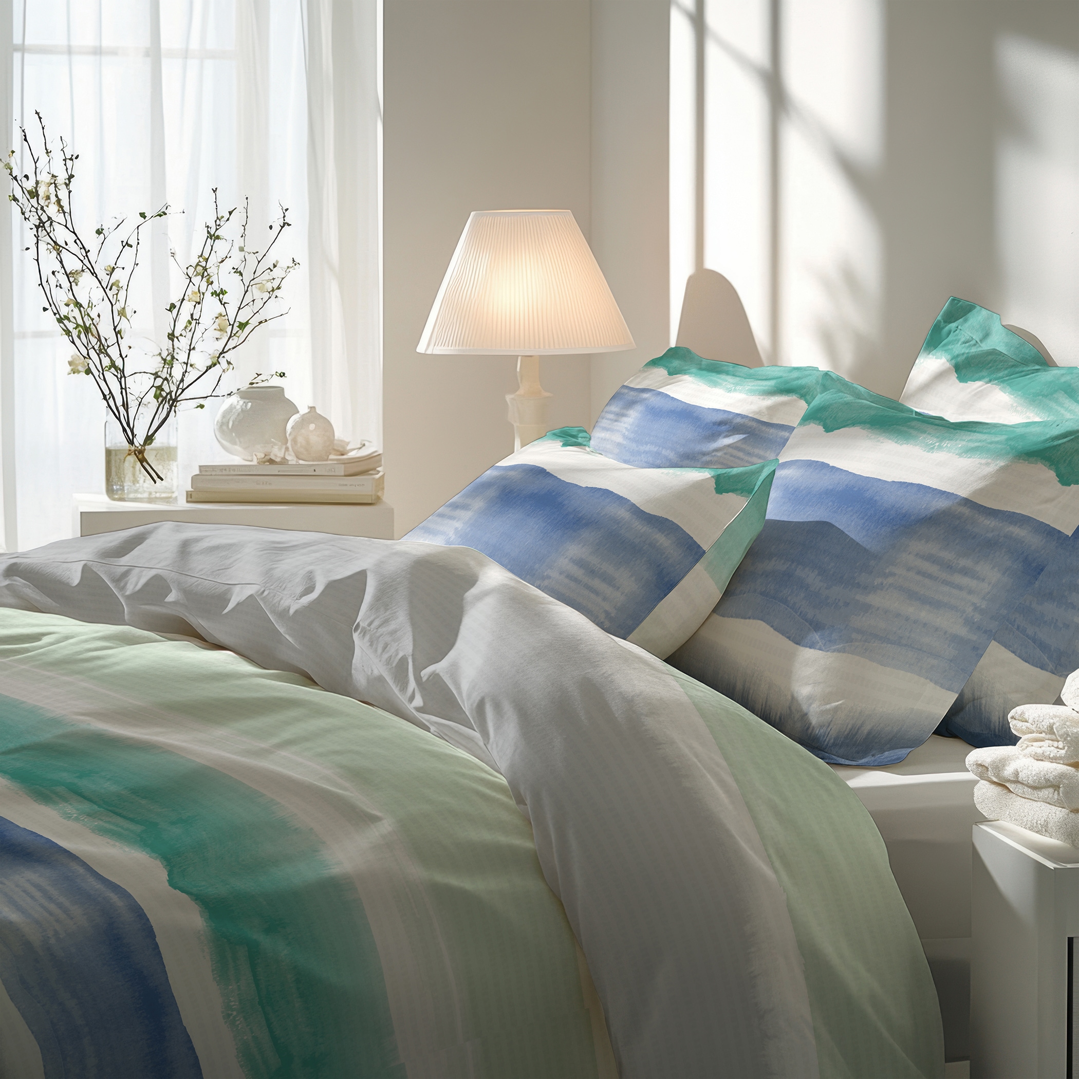 Florella Bettwäsche »»Area nautic « Soft-Seersucker,  100% Baumwolle«