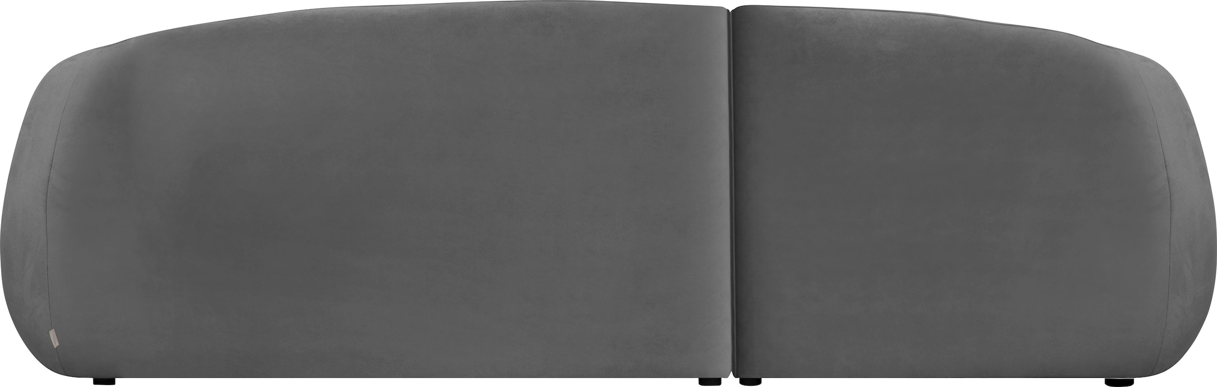 LeGer Home by Lena Gercke Ecksofa »L-Form, Designersofa, organische Form, Maße B/T/H: 255/170/81 cm«, mit Wellenunterfederung, auch in Bouclé, Recamiere rechts/links