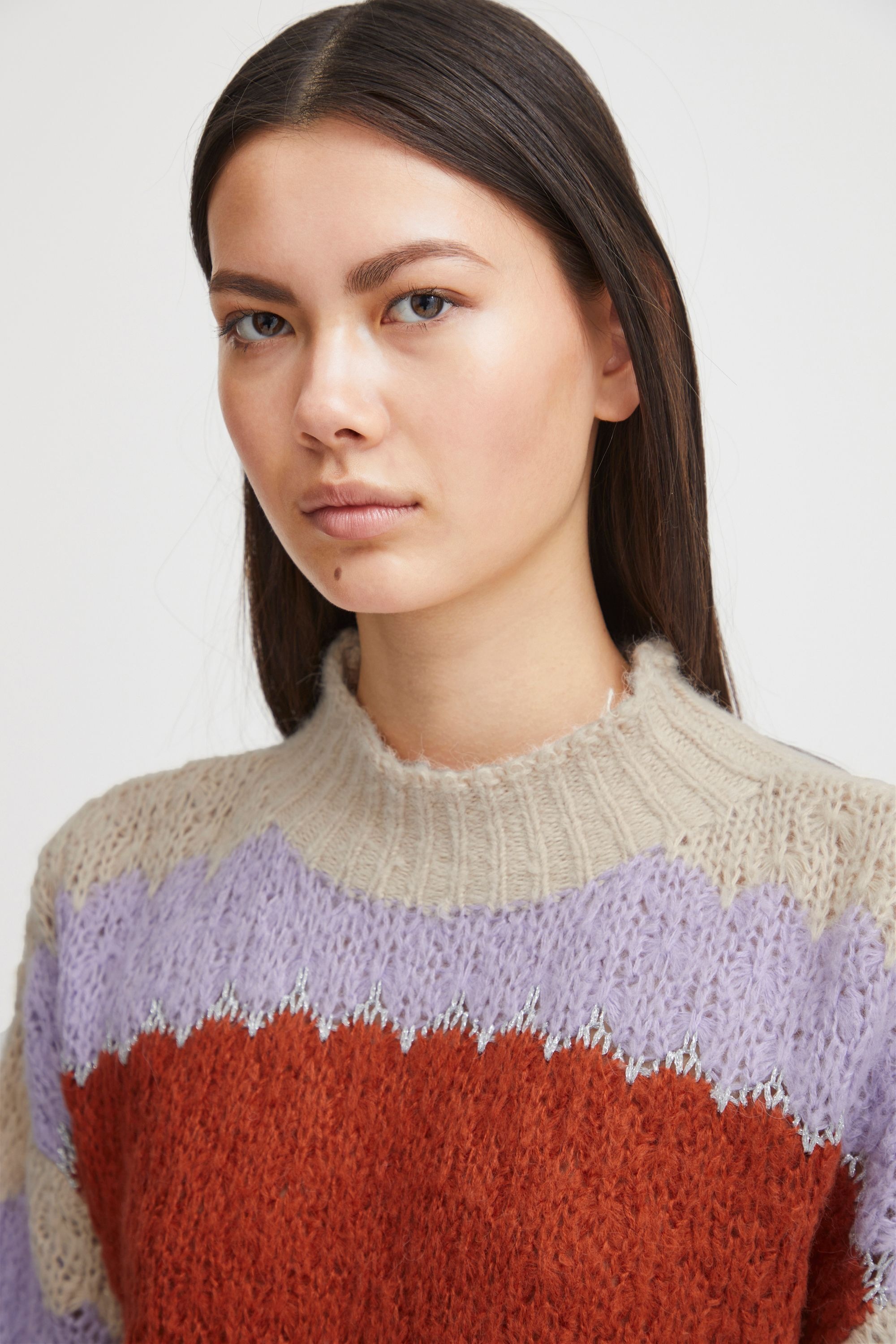 Ichi Strickfleece-Pullover »Strickpullover IHOsansa«