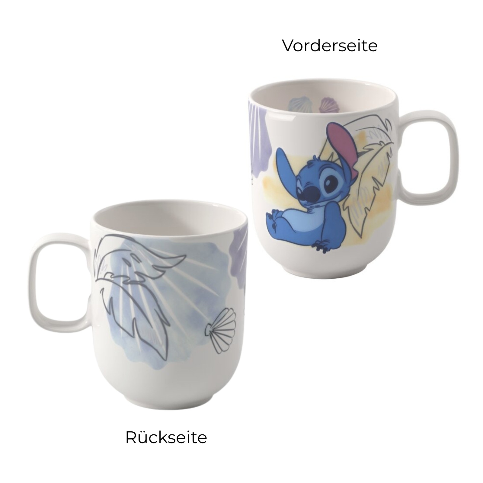 Villeroy & Boch Kindergeschirr-Set »Frühstücks-Set Disney Stitch 2er Set bunt« Spülmaschinenfest, Mikrowellensicher