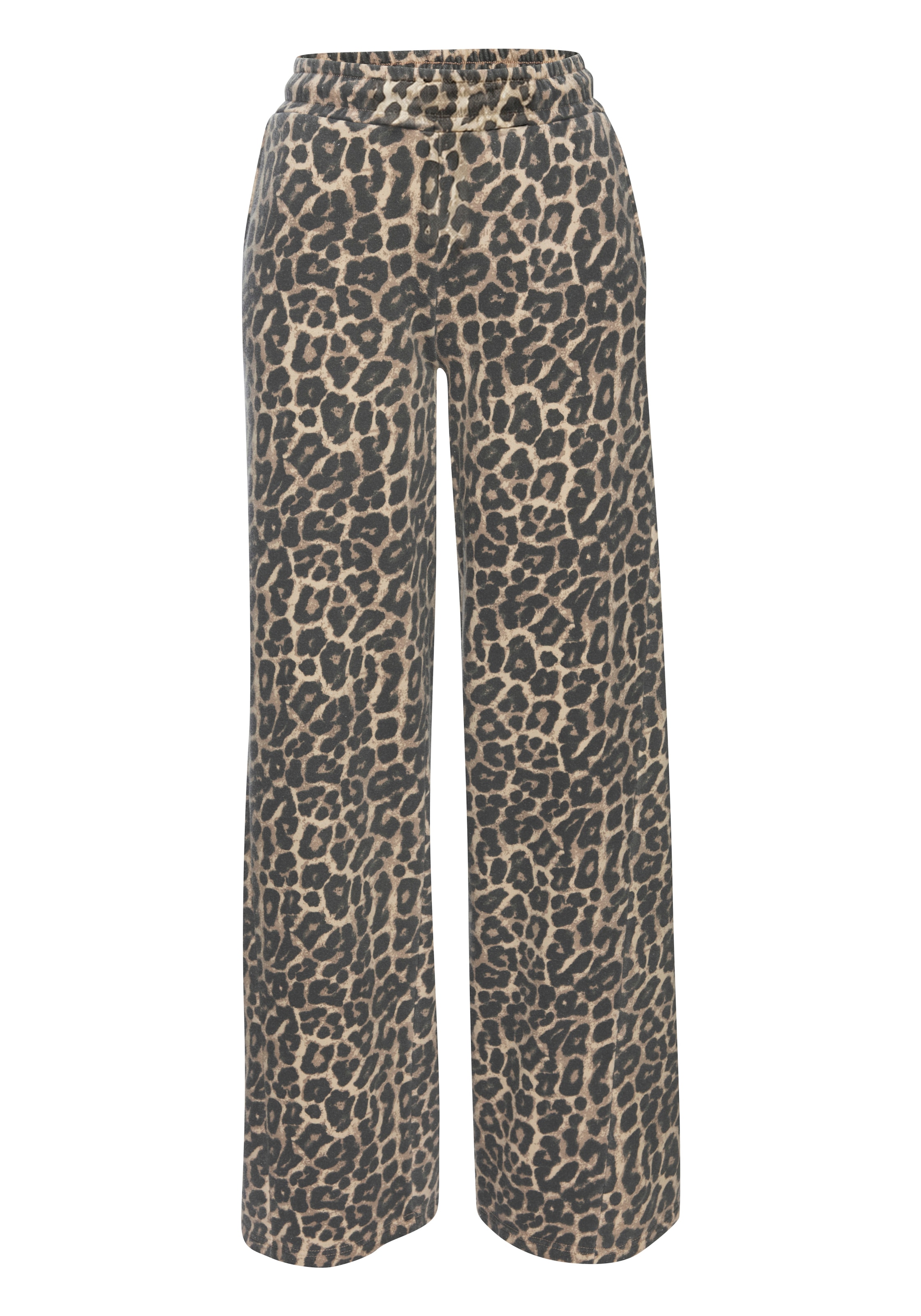 Buffalo Sweathose »- Relaxhose in Leo-Optik«  Weites Bein mit bequemen Bündchen, Home- und Loungewear