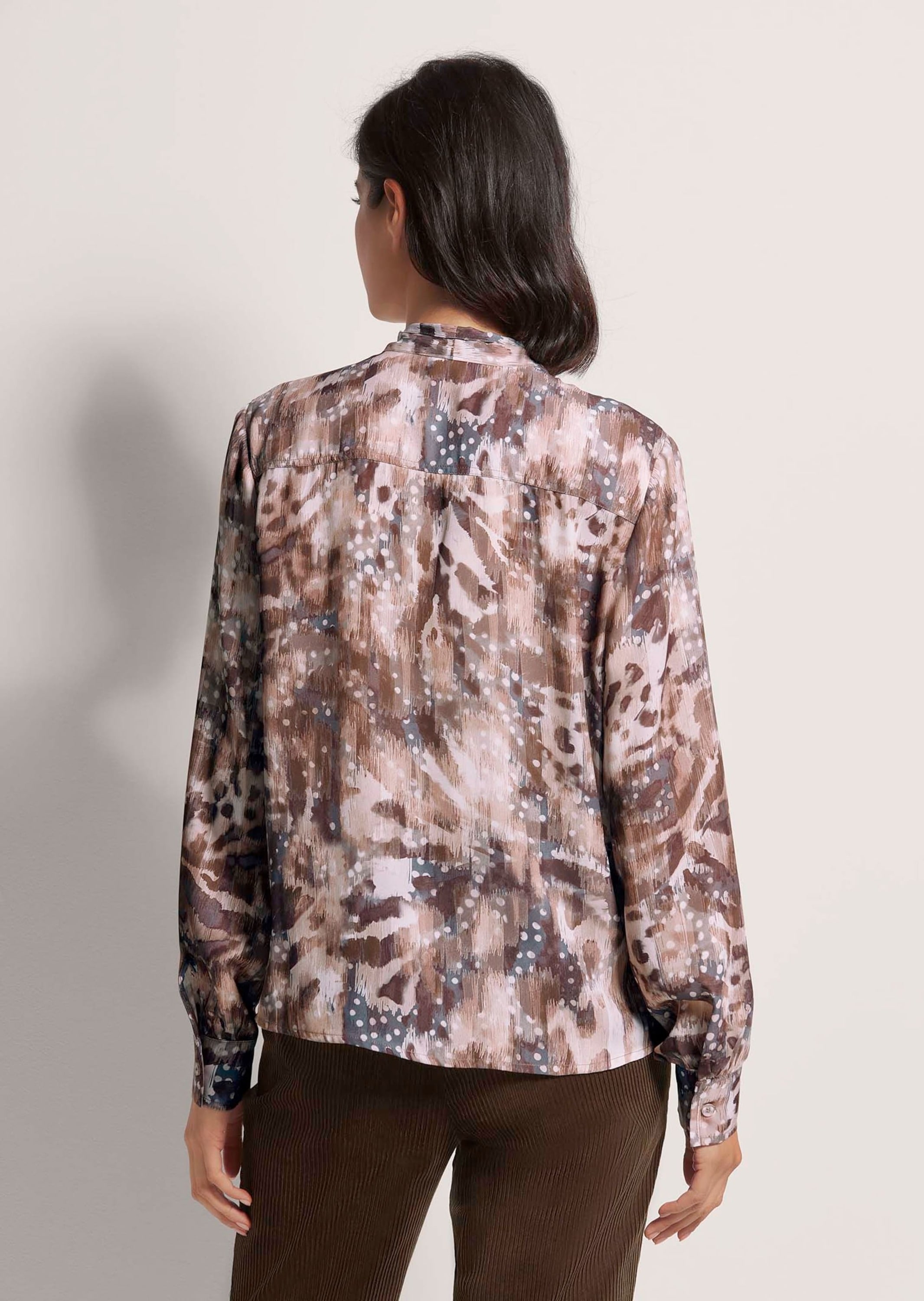 MADELEINE Hemdbluse »Bluse Hemdbluse mit Unikat-Print«