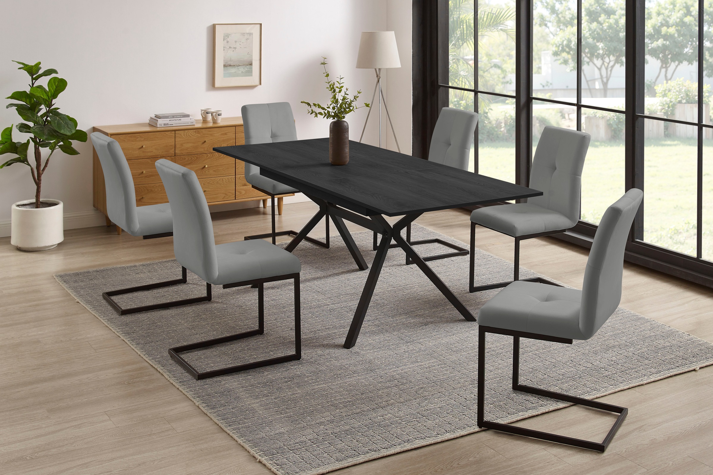 INOSIGN Esszimmerstuhl »Vendy« (Set) 2 Stk.mit verstellbaren Füßen und robustem, pulverbeschichtetem Gestell.