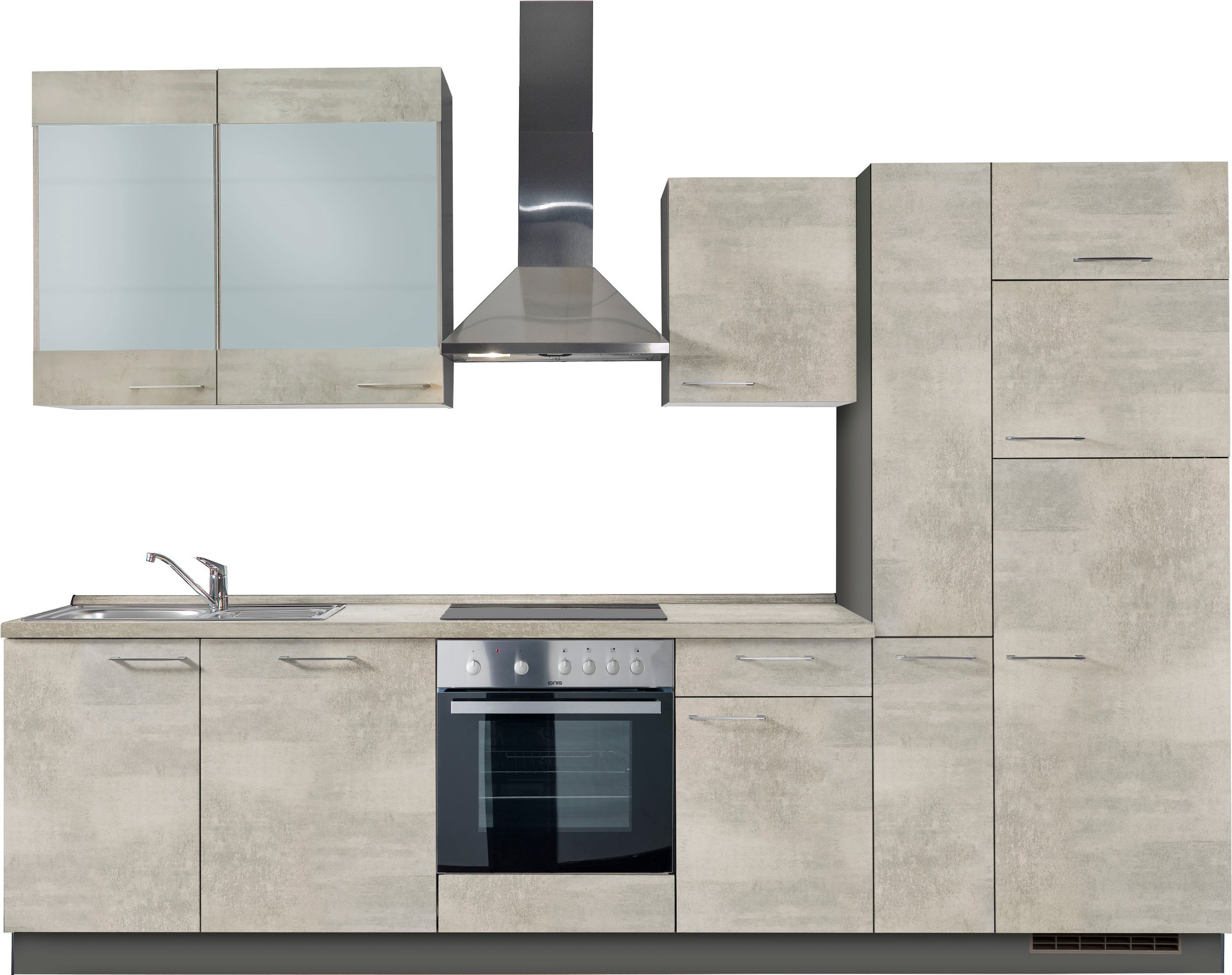 Express Küchen Küchenzeile »Trea«, vormontiert, mit Vollauszug und  Soft-Close-Funktion, Breite 310 cm bei OTTO