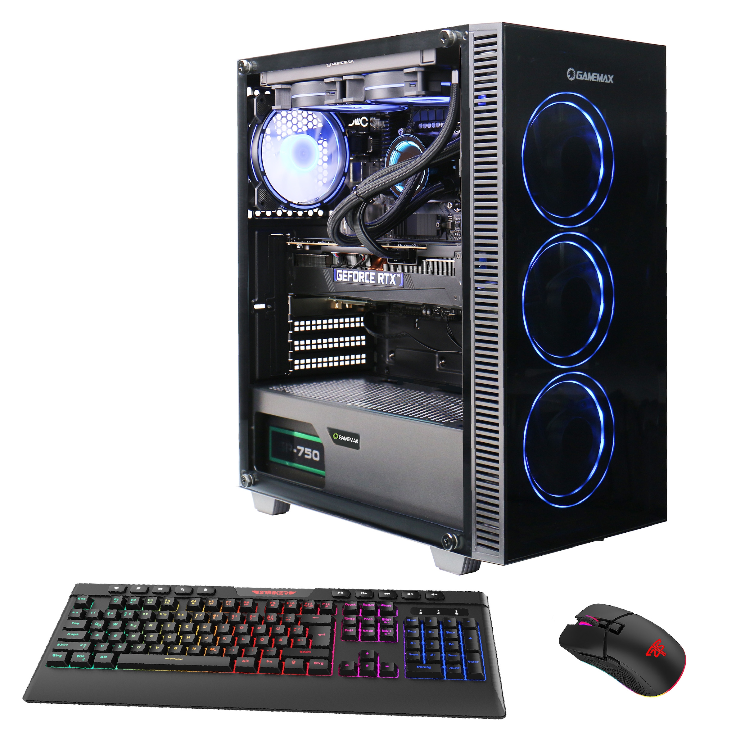 Gaming-PC (Intel® Core i5 14400F, RTX 4060, 32 GB RAM, 2000 GB SSD, Wasserkühlung,...