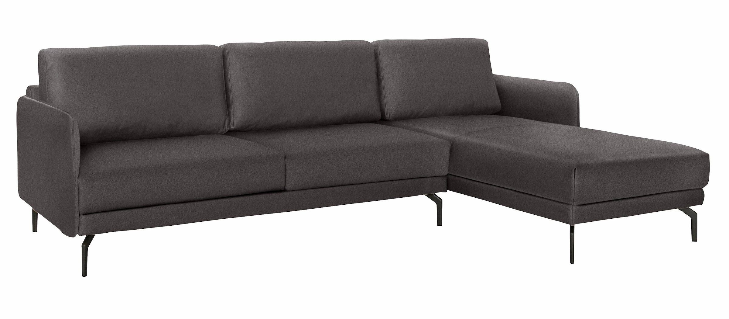 hülsta sofa Ecksofa »hs.450«, Armlehne sehr schmal, Breite 234 cm, Alugussfüße in umbragrau