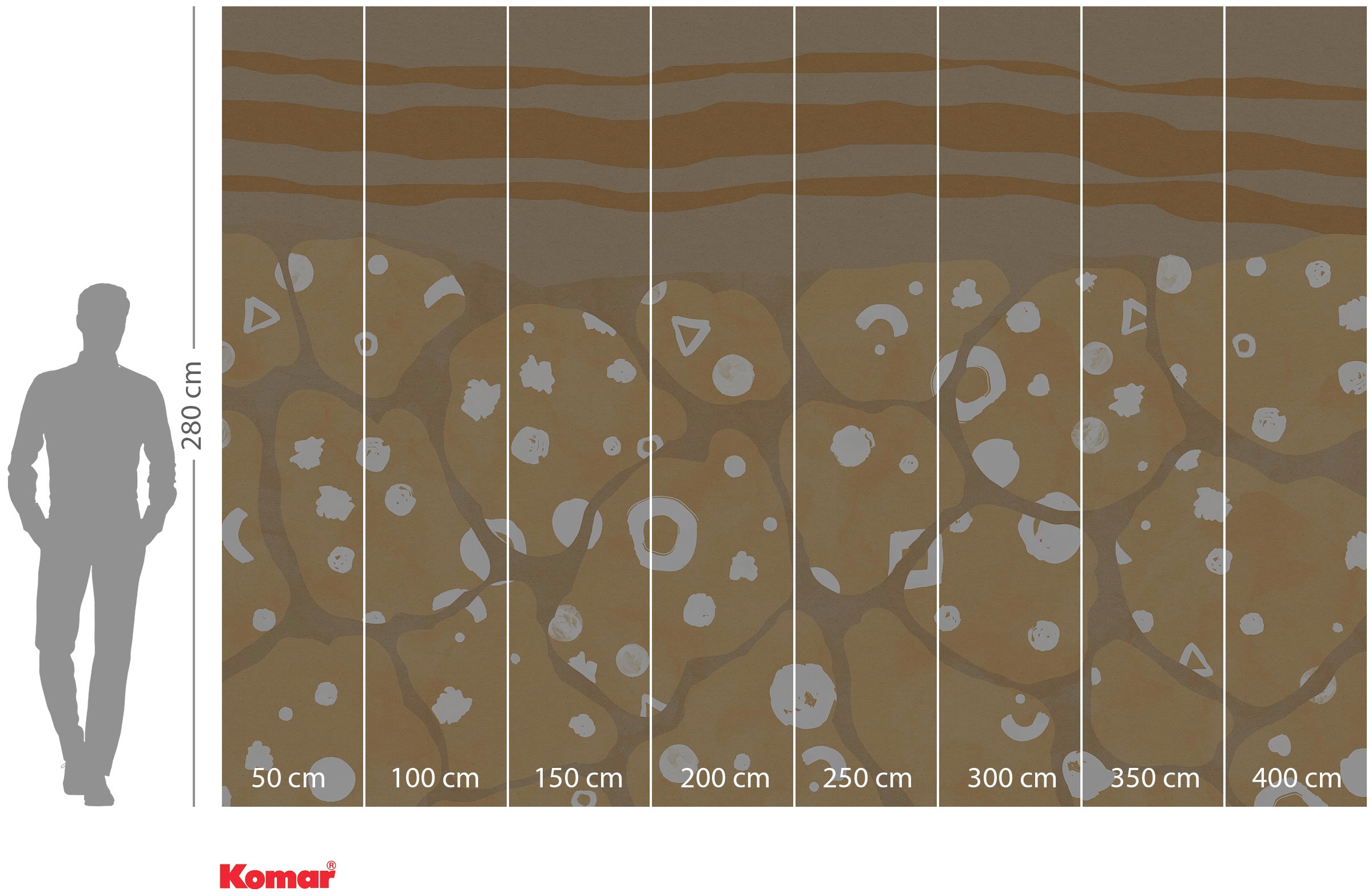 Komar Vliestapete »Digitaldruck Vlies - Subsoil - Größe 400 x 280 cm«, bedruckt, Wohnzimmer, Schlafzimmer