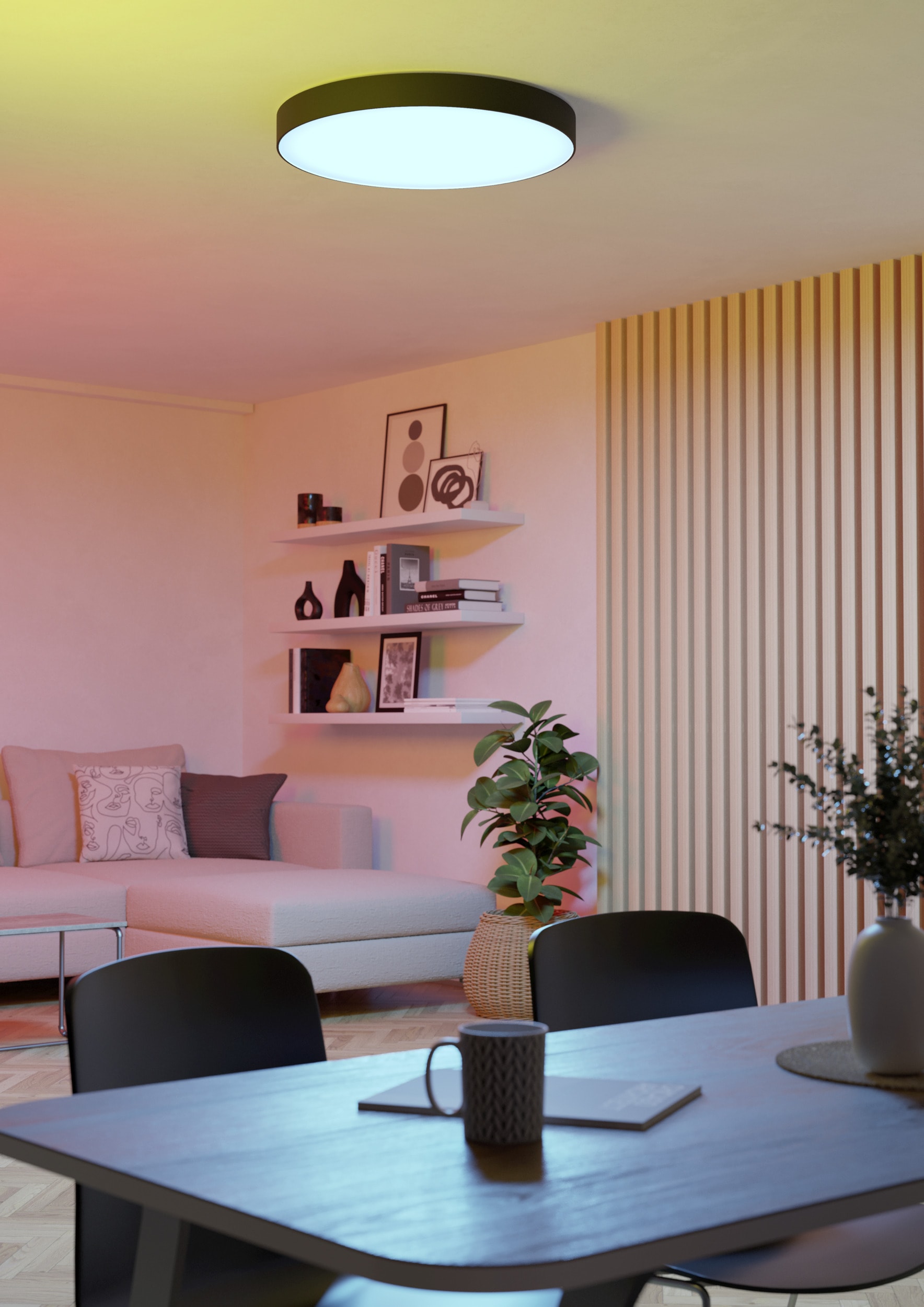 EGLO LED Deckenleuchte »GALLIZZI-Z Deckenlampe - Kunststoff - LED - 36,5W - IP20« LED-Modul 1 Stk. Kaltweiß | Neutralweiß | RGB | Warmweiß Wohzimmerlampe, Esszimmerlampe, Flur, Schlafzimmer, H7 x Ø69 cm