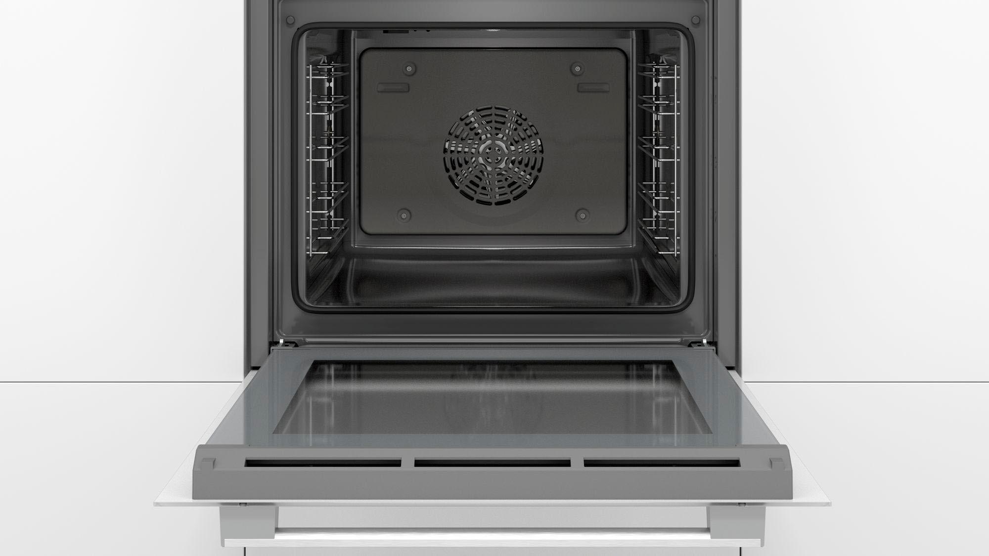 BOSCH Einbaubackofen 4 »HBA533BW1«, mit Teleskopauszug nachrüstbar, ecoClean Direct