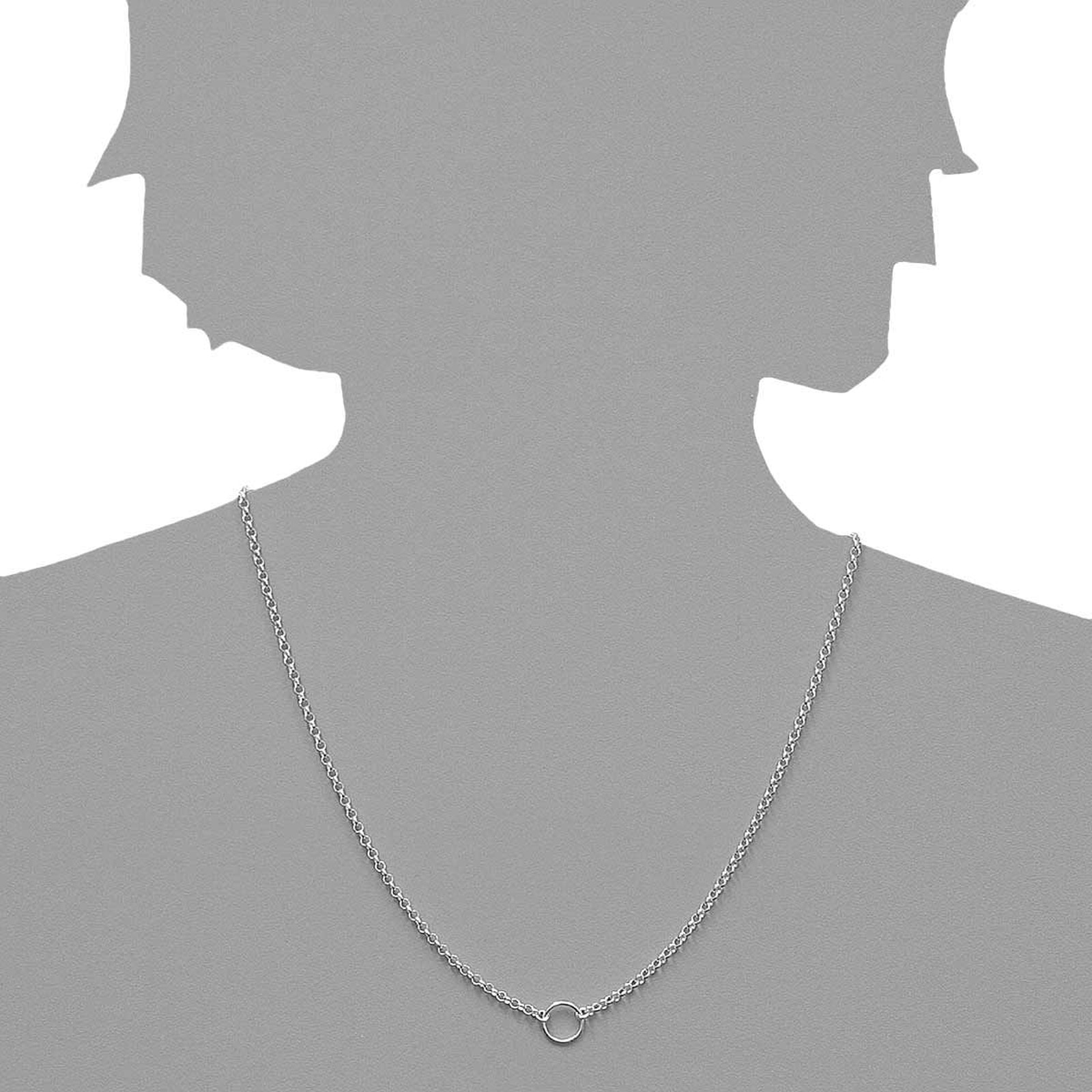 OSTSEE-SCHMUCK Kette ohne Anhänger »- Charmskette - Silber 925/000 -,«