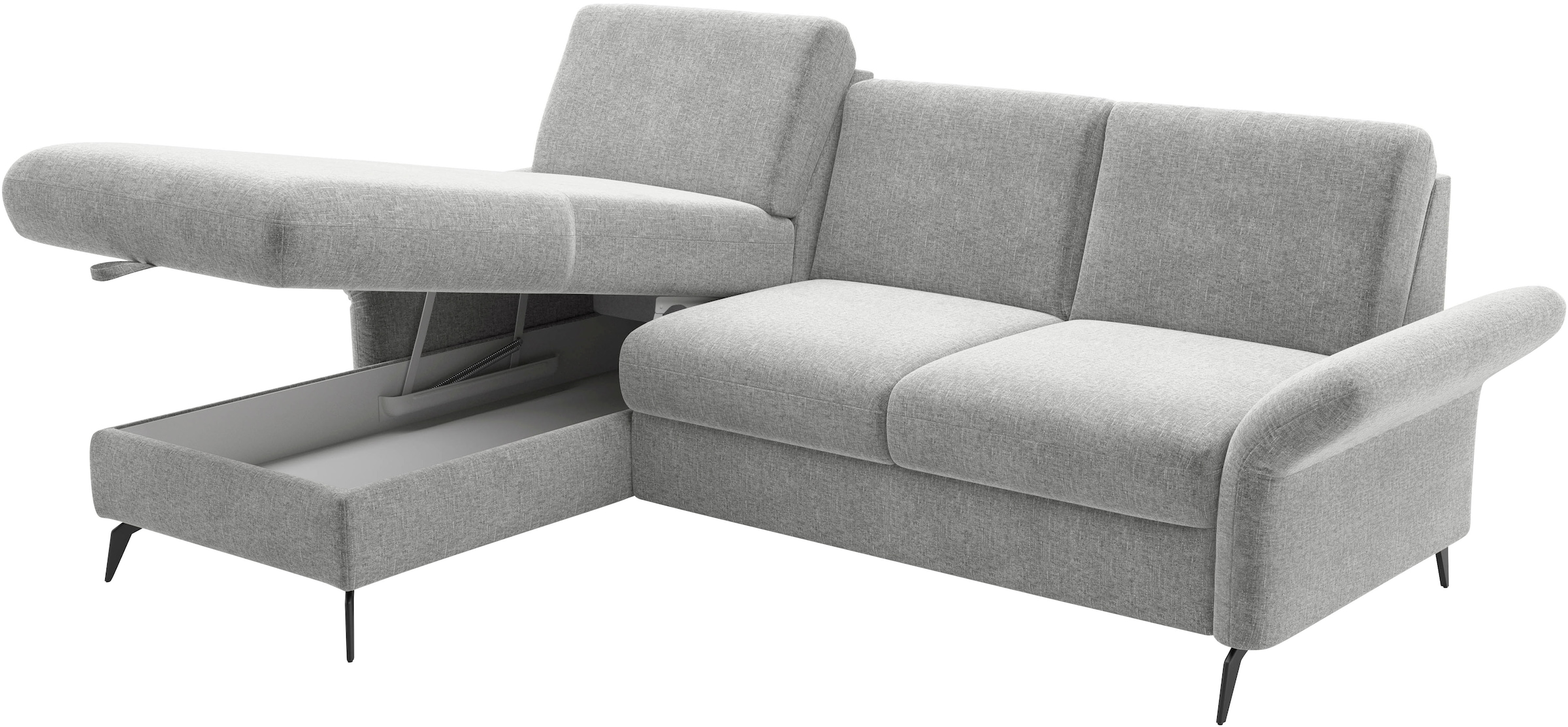 Home affaire Ecksofa »Rochelle«, wahlweise mit Bettfunktion, Bettkasten und Armteilverstellung