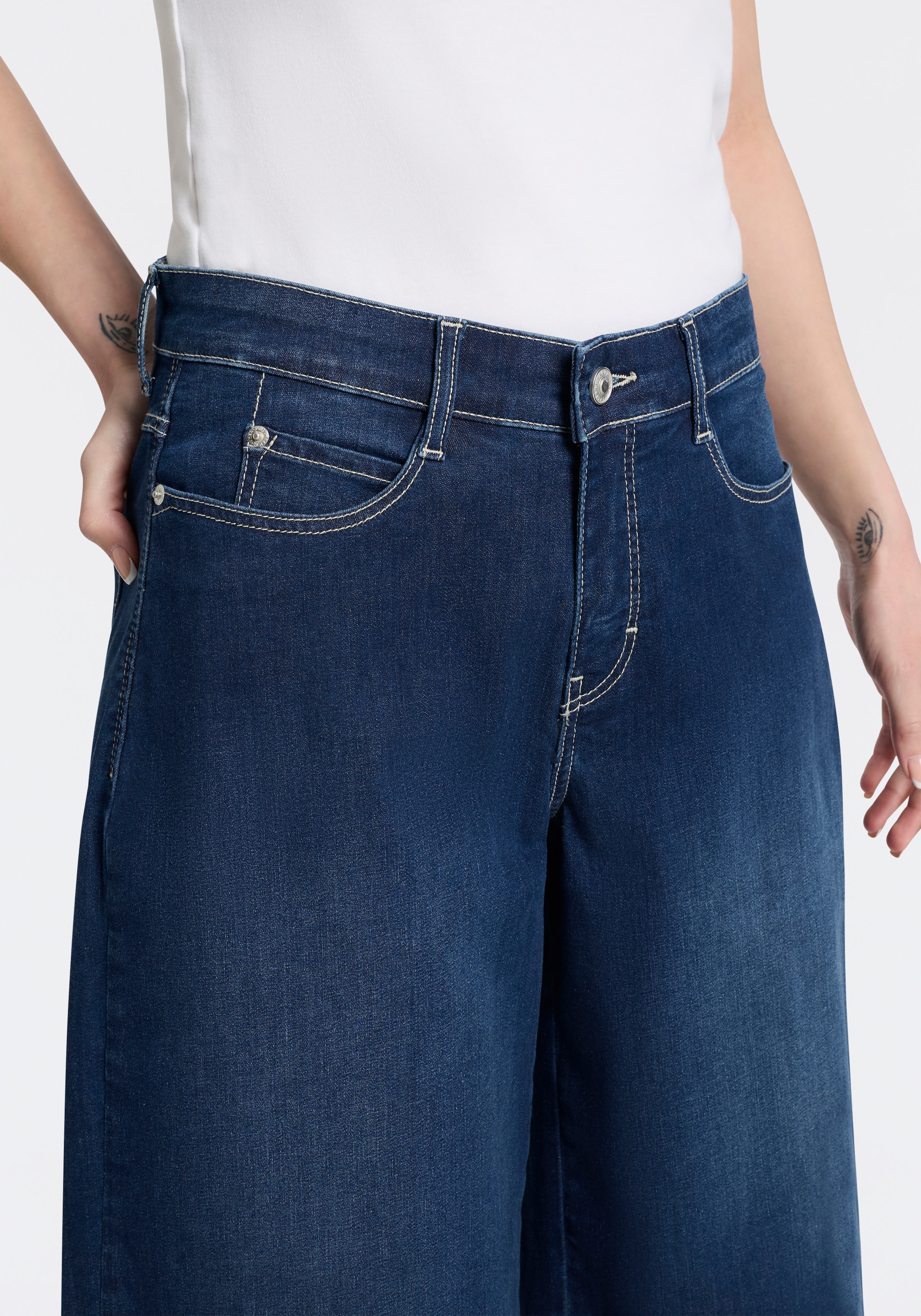 MAC Bermudas »DREAM WIDE Bermuda«  Jeans mit weitem Bein